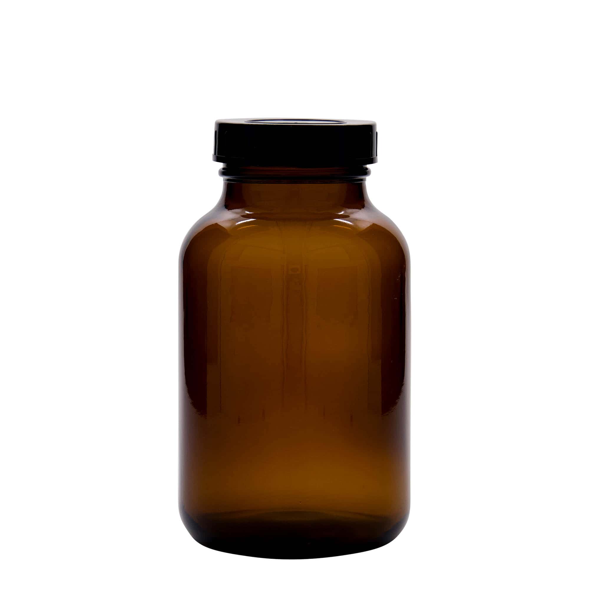 1 000 ml pohár so širokým hrdlom, hnedá farba, hrdlo: DIN 68