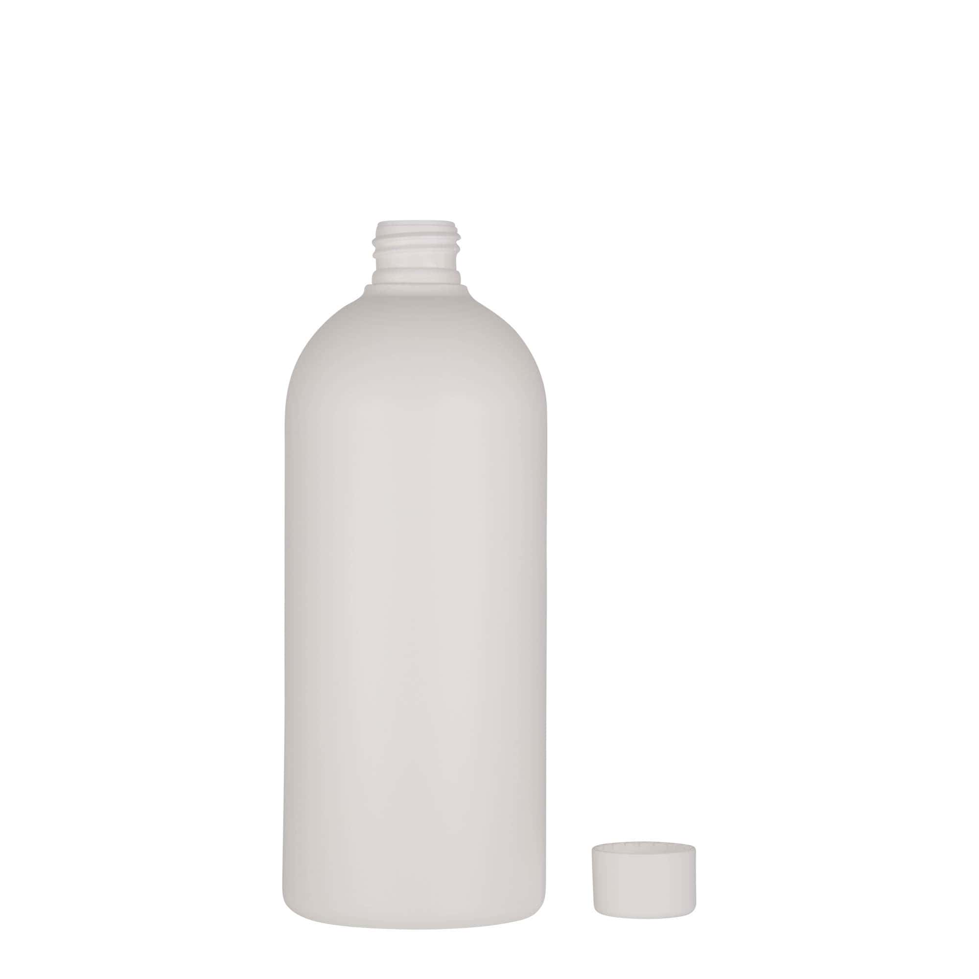 500 ml plastová fľaša „Tuffy“, HDPE, biela farba, hrdlo: GPI 24/410