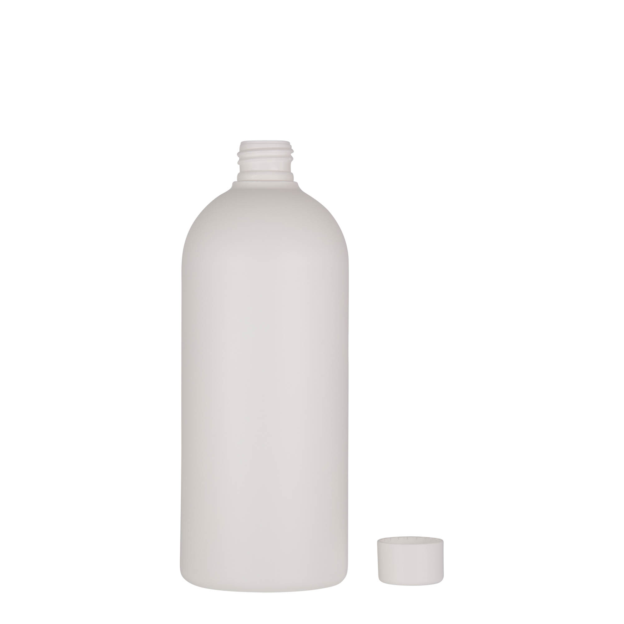 500 ml plastová fľaša 'Tuffy', HDPE, biela, hrdlo: 24/410