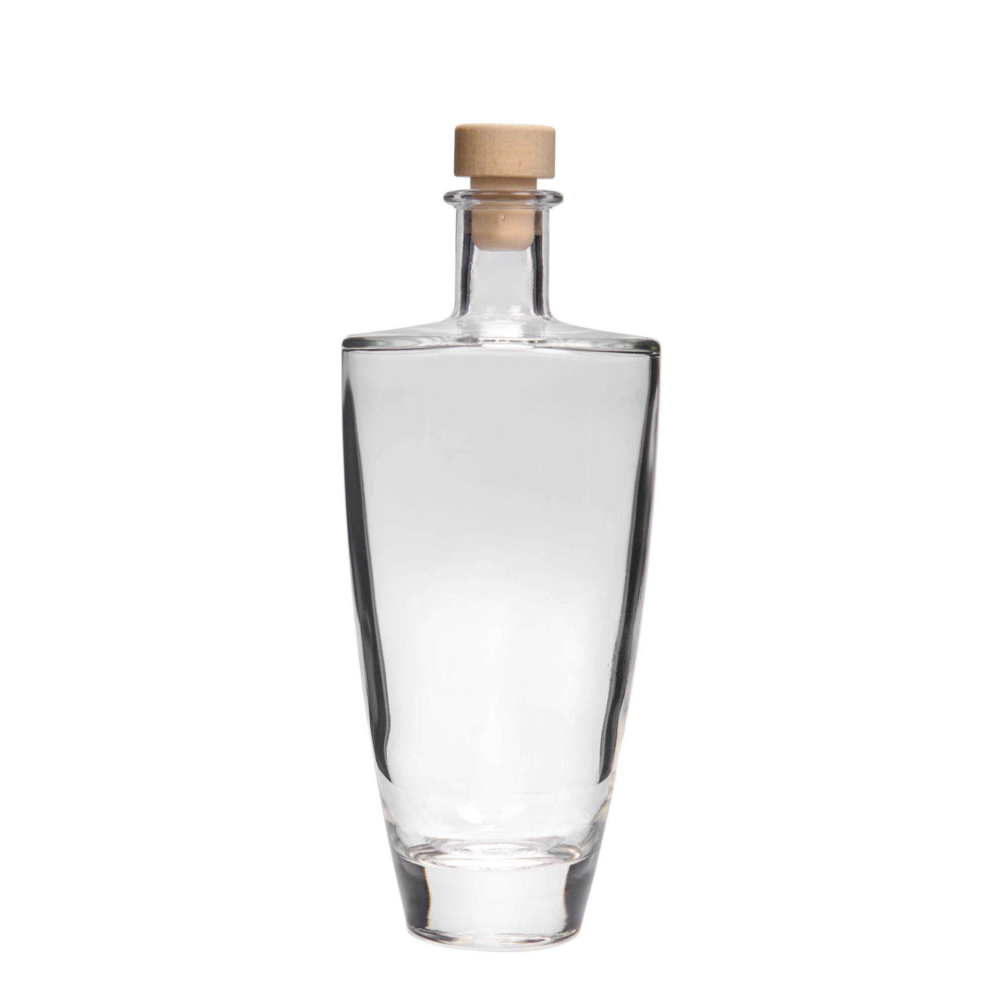 500 ml sklenená fľaša 'Vanessa', oválna, hrdlo: korok