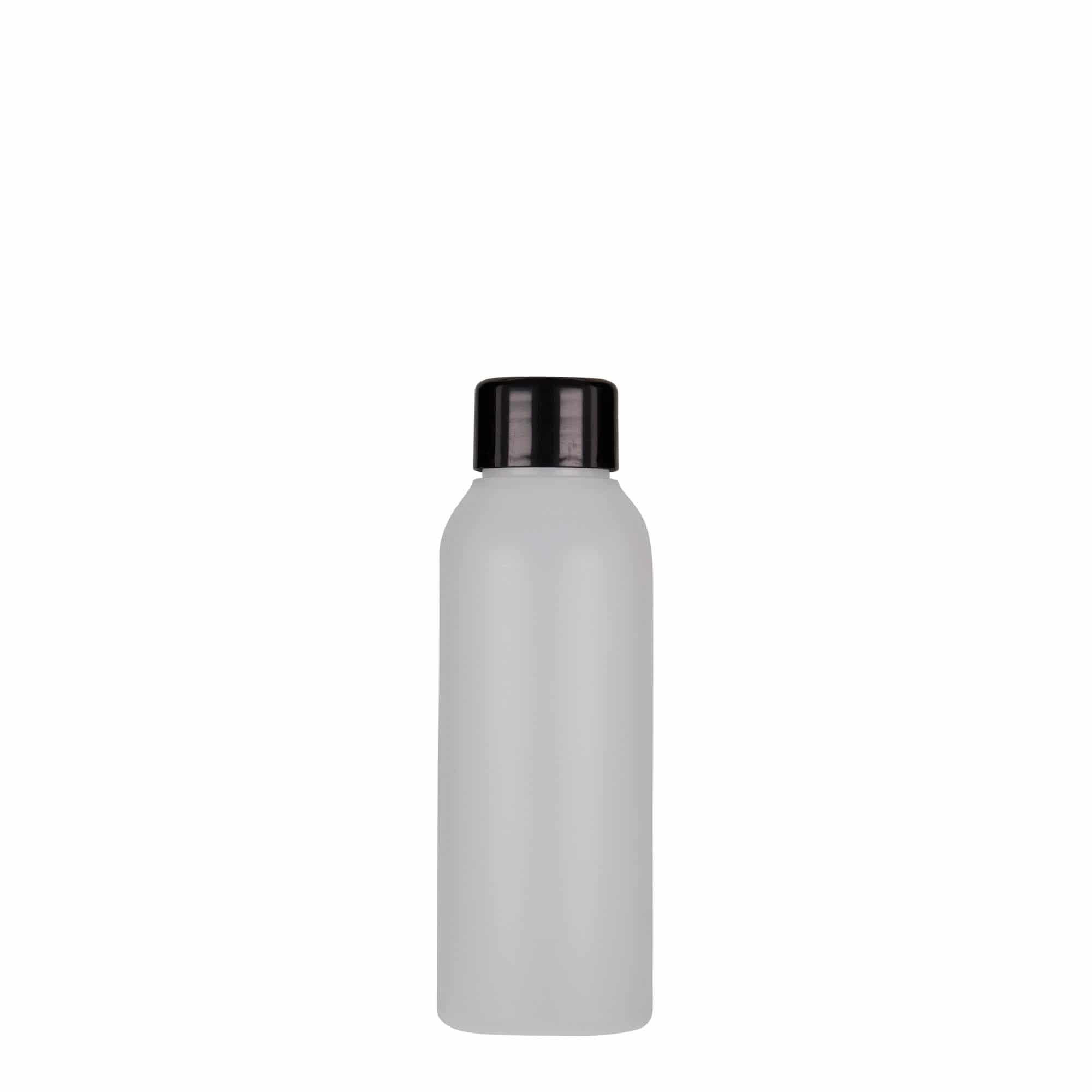 100 ml plastová fľaša „Tuffy“, HDPE, prírodná farba, hrdlo: GPI 24/410