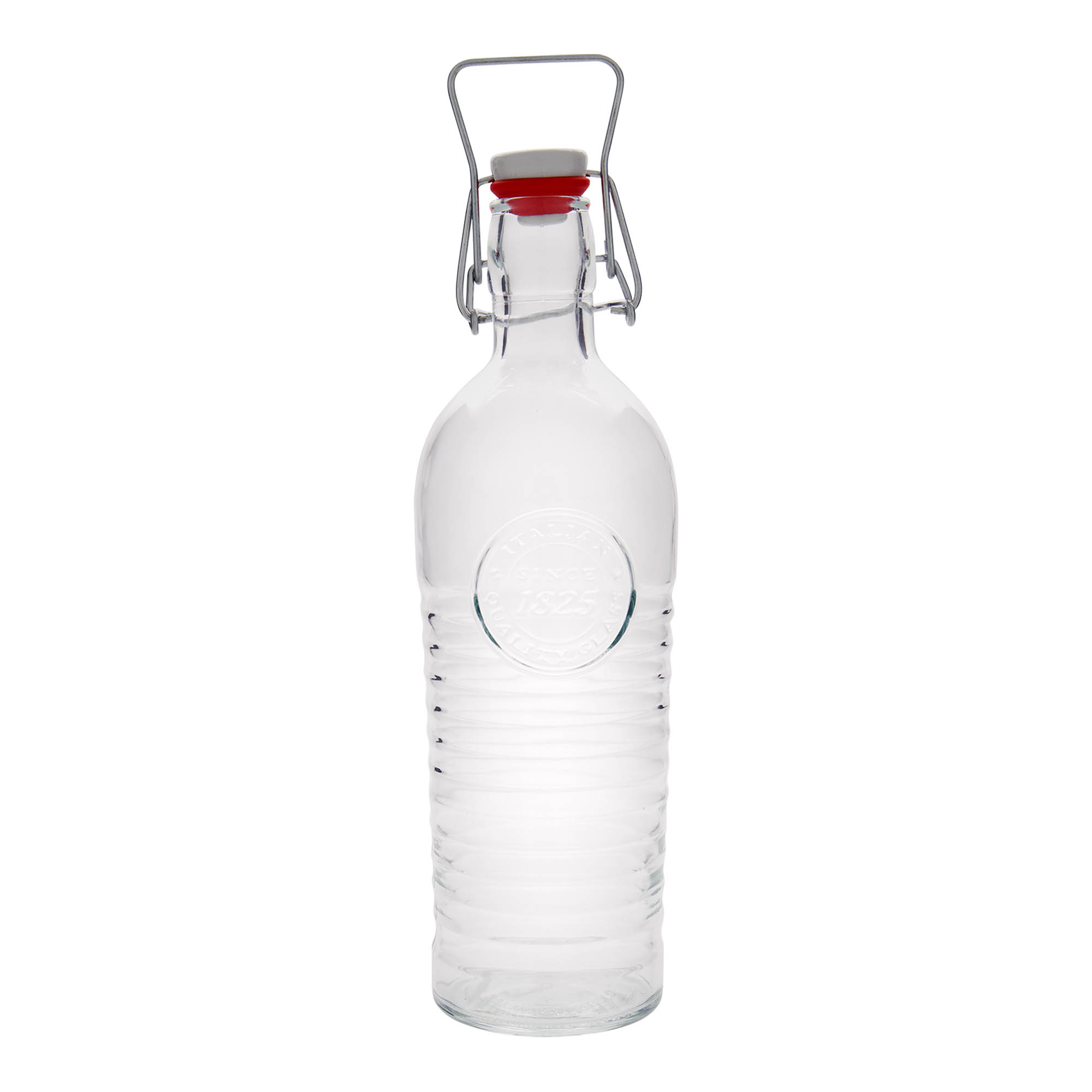 1 200 ml sklenená fľaša 'Officina 1825', hrdlo: uzáver s pákou