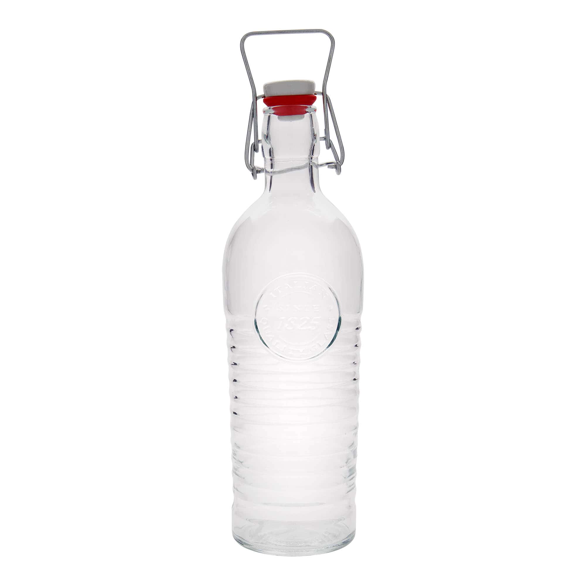 1 200 ml sklenená fľaša 'Officina 1825', hrdlo: uzáver s pákou