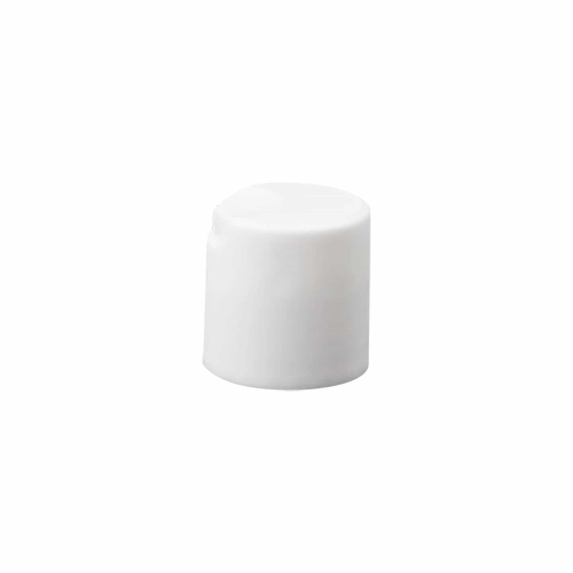 Skrutkovací uzáver Disc Top, PP-plast, biely, pre hrdlo: 24/410