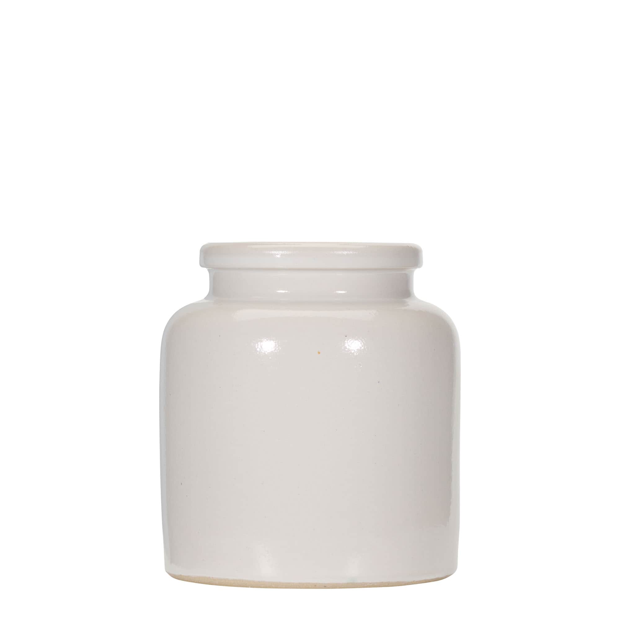270 ml kameninový hrniec, keramika, biela farba, hrdlo: nasadzovacie veko 270 ml kameninový hrniec, keramika, biela farba, hrdlo: nasadzovacie veko