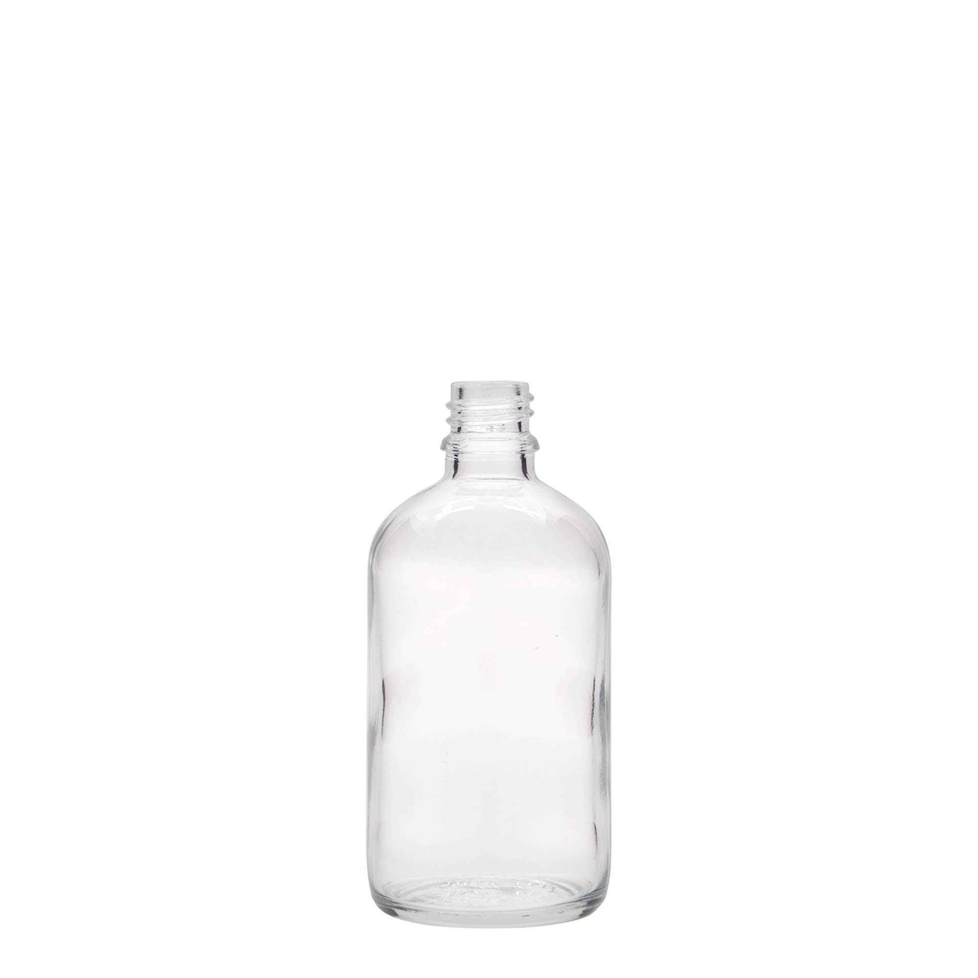 100 ml liekovka, sklená, hrdlo: DIN 18 100 ml liekovka, sklená, hrdlo: DIN 18