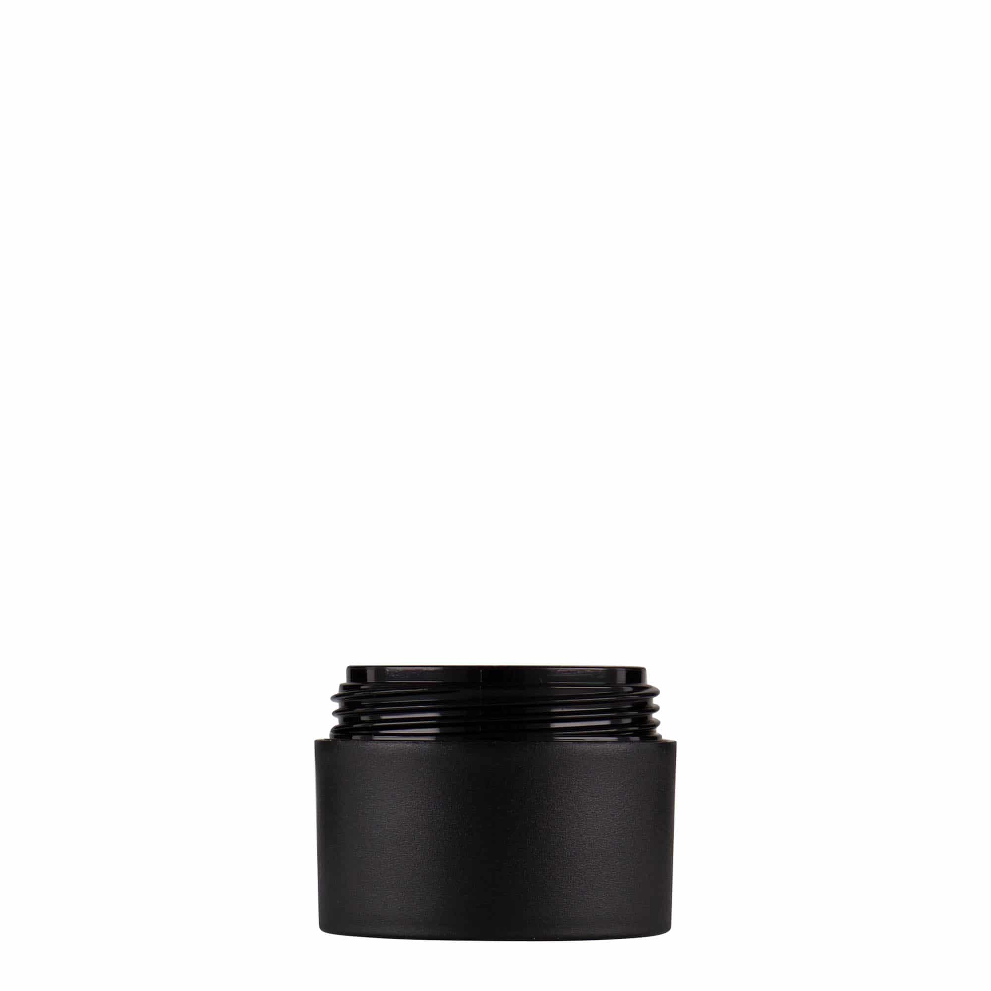 15 ml plastová dóza „Antonella“, PP, čierna farba, hrdlo: skrutkovací uzáver 15 ml plastová dóza „Antonella“, PP, čierna farba, hrdlo: skrutkovací uzáver