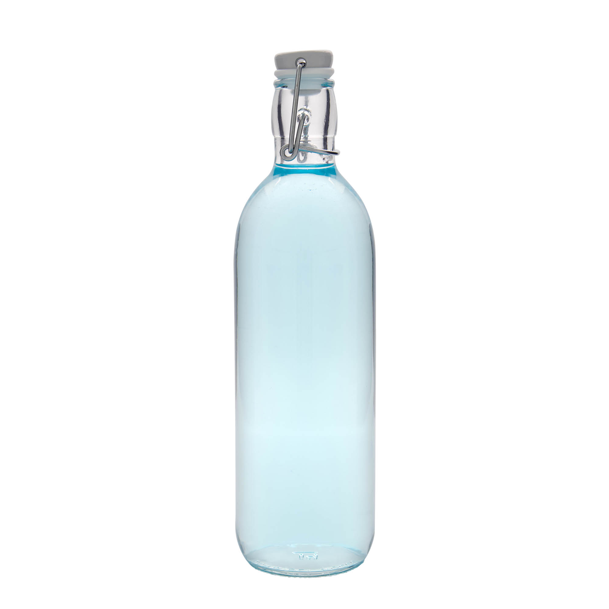 1 000 ml sklenená fľaša 'Emilia', hrdlo: uzáver na pánt