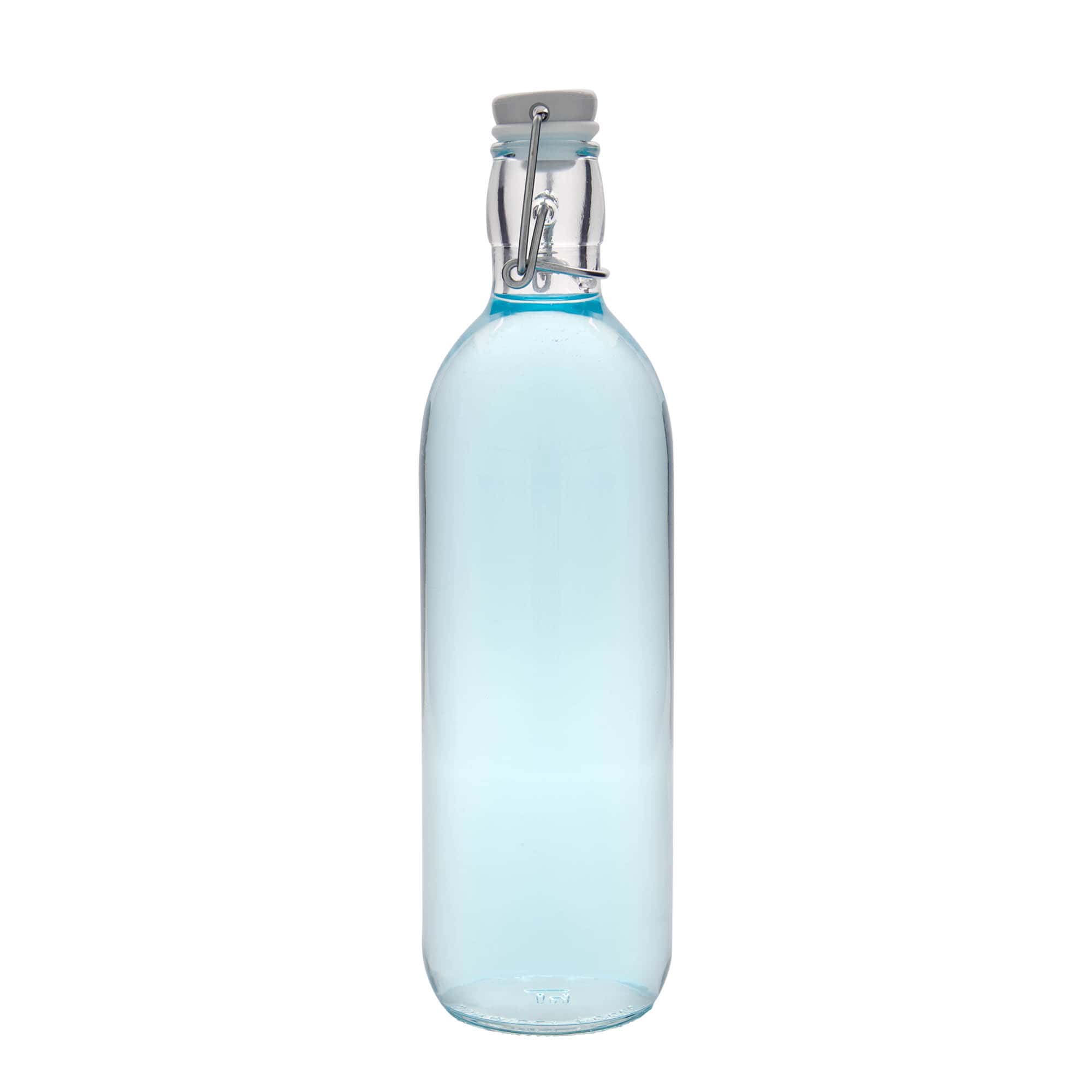 1 000 ml sklenená fľaša 'Emilia', hrdlo: uzáver na pánt