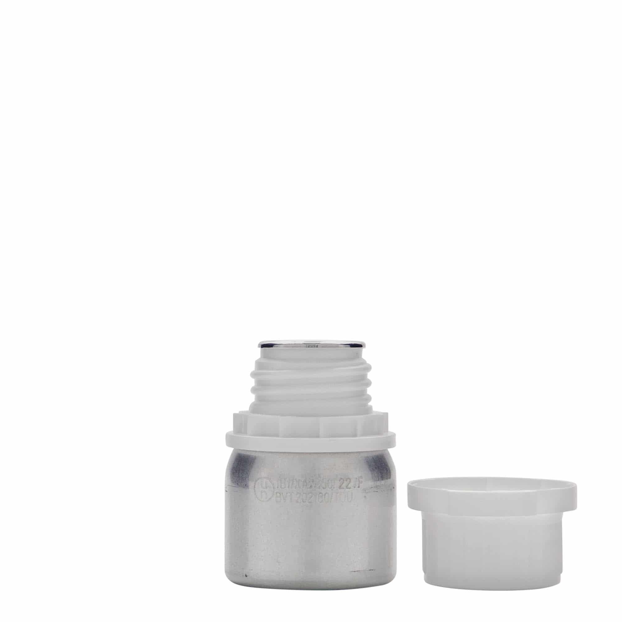 50 ml hliníková fľaša, kov, strieborná farba, hrdlo: DIN 32 50 ml hliníková fľaša, kov, strieborná farba, hrdlo: DIN 32