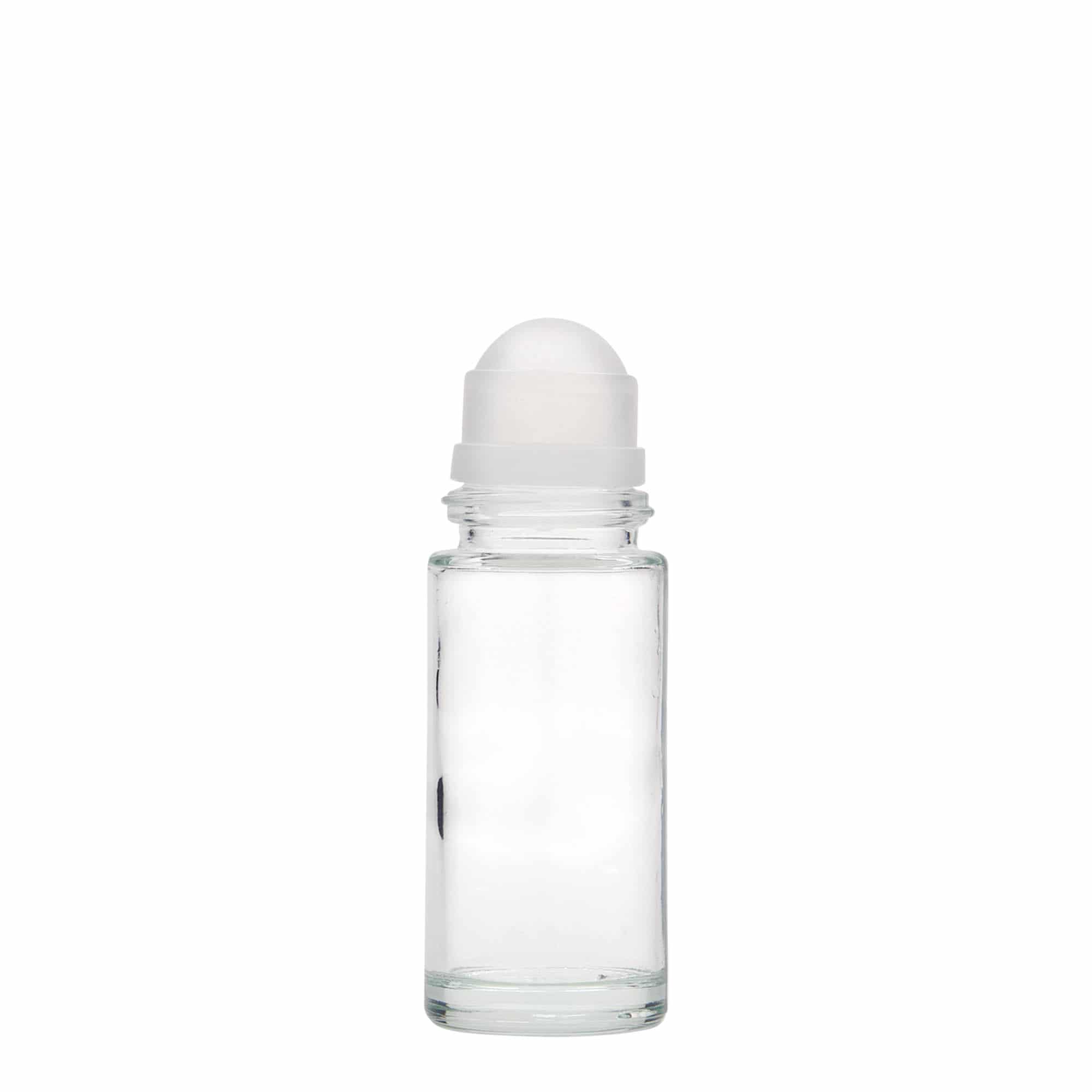 50 ml roll-on fľaštička, sklo, hrdlo: skrutkovací uzáver