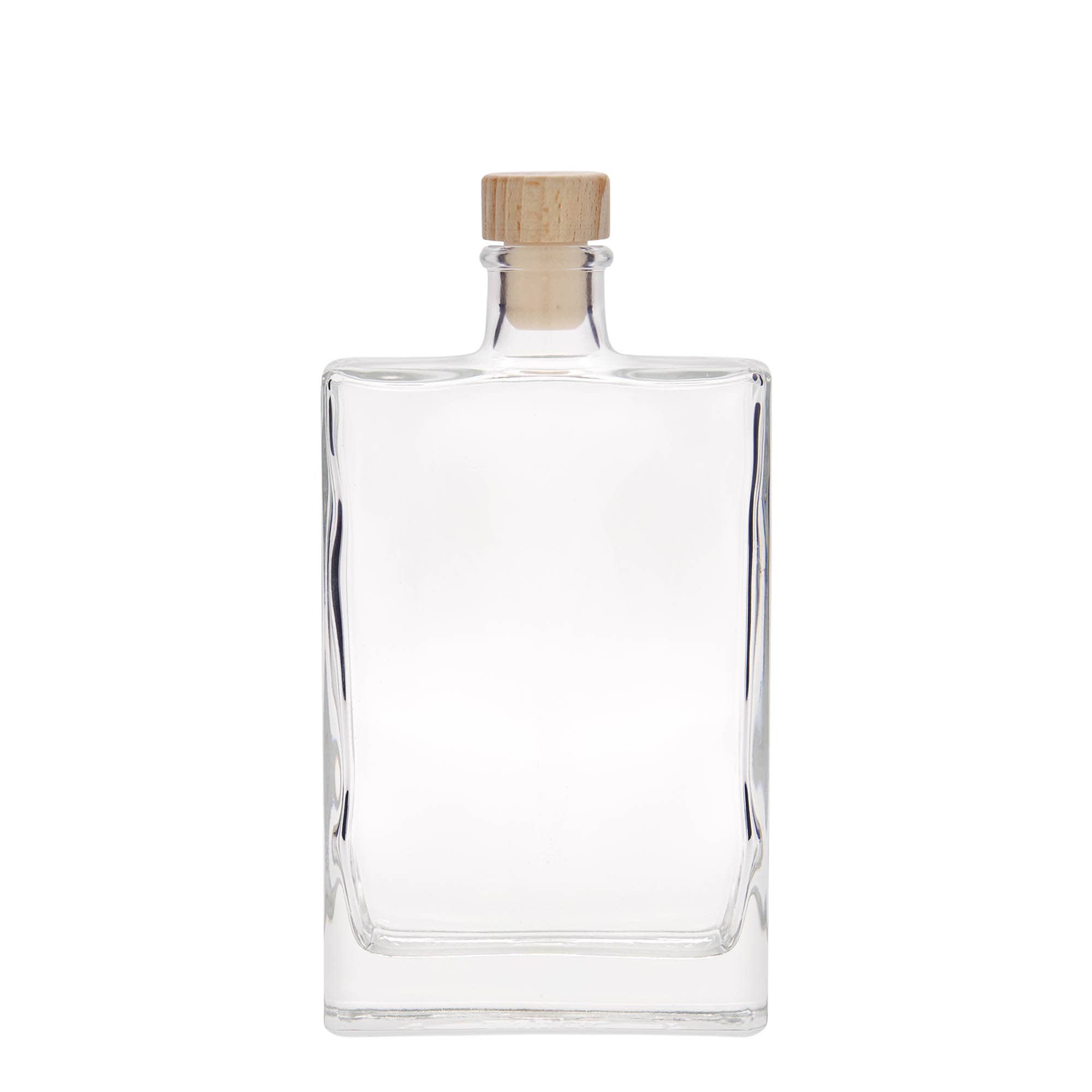 350 ml sklená fľaša „Julia“, obdĺžniková, hrdlo: korok