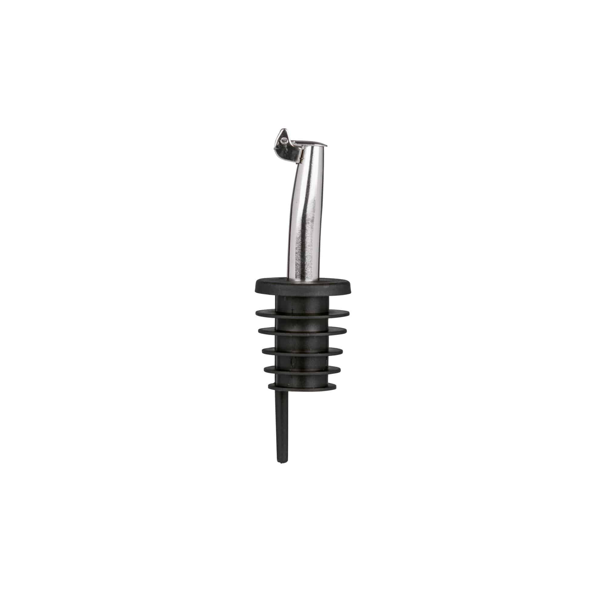 Nálevka Inox s kovovou klapkou, nerezová oceľ, strieborná