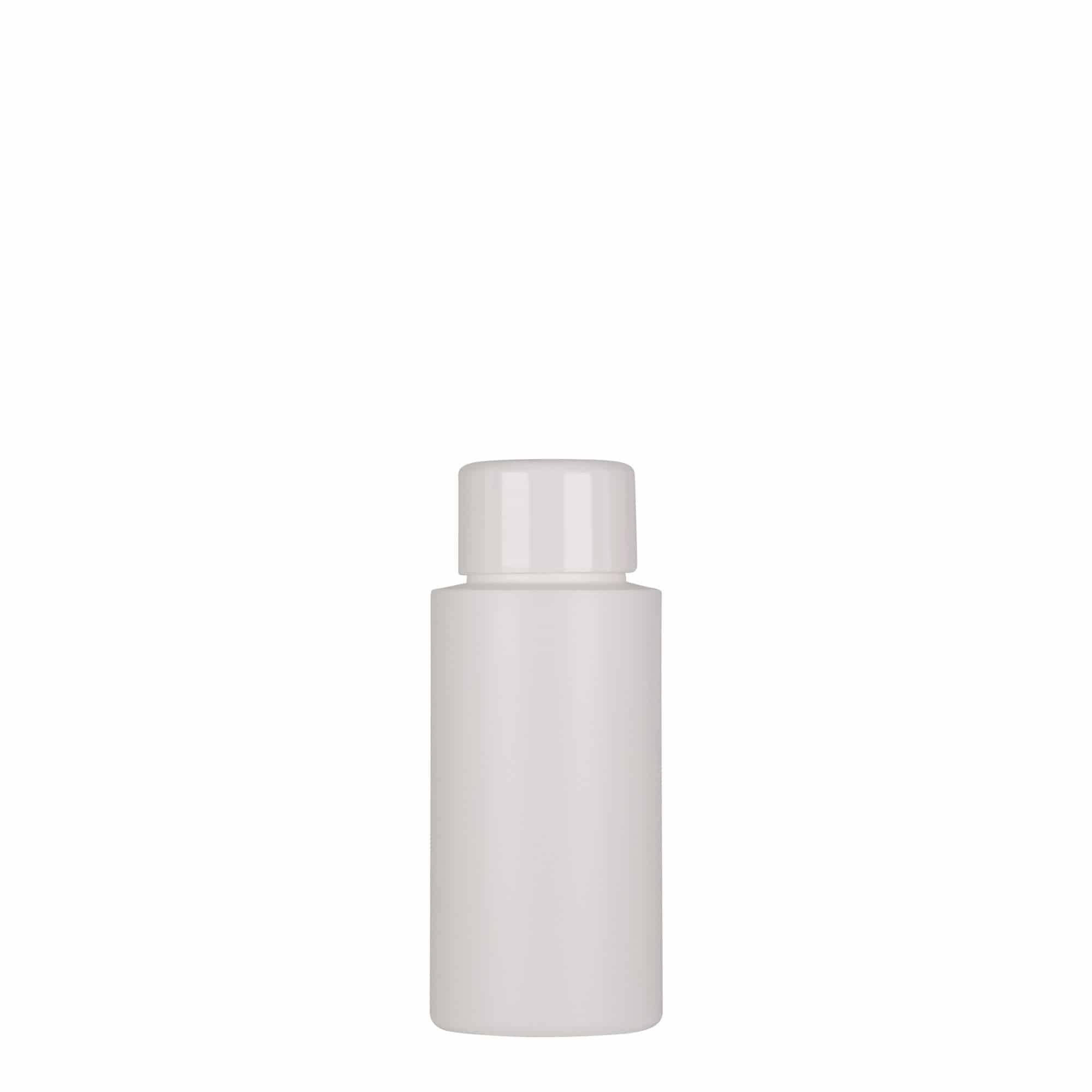 50 ml plastová fľaša „Pípa“, Green HDPE, biela farba, hrdlo: GPI 24/410