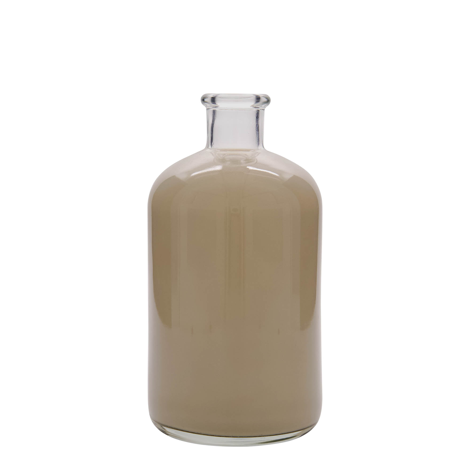 1 000 ml lekárnická sklenená fľaša, hrdlo: korok