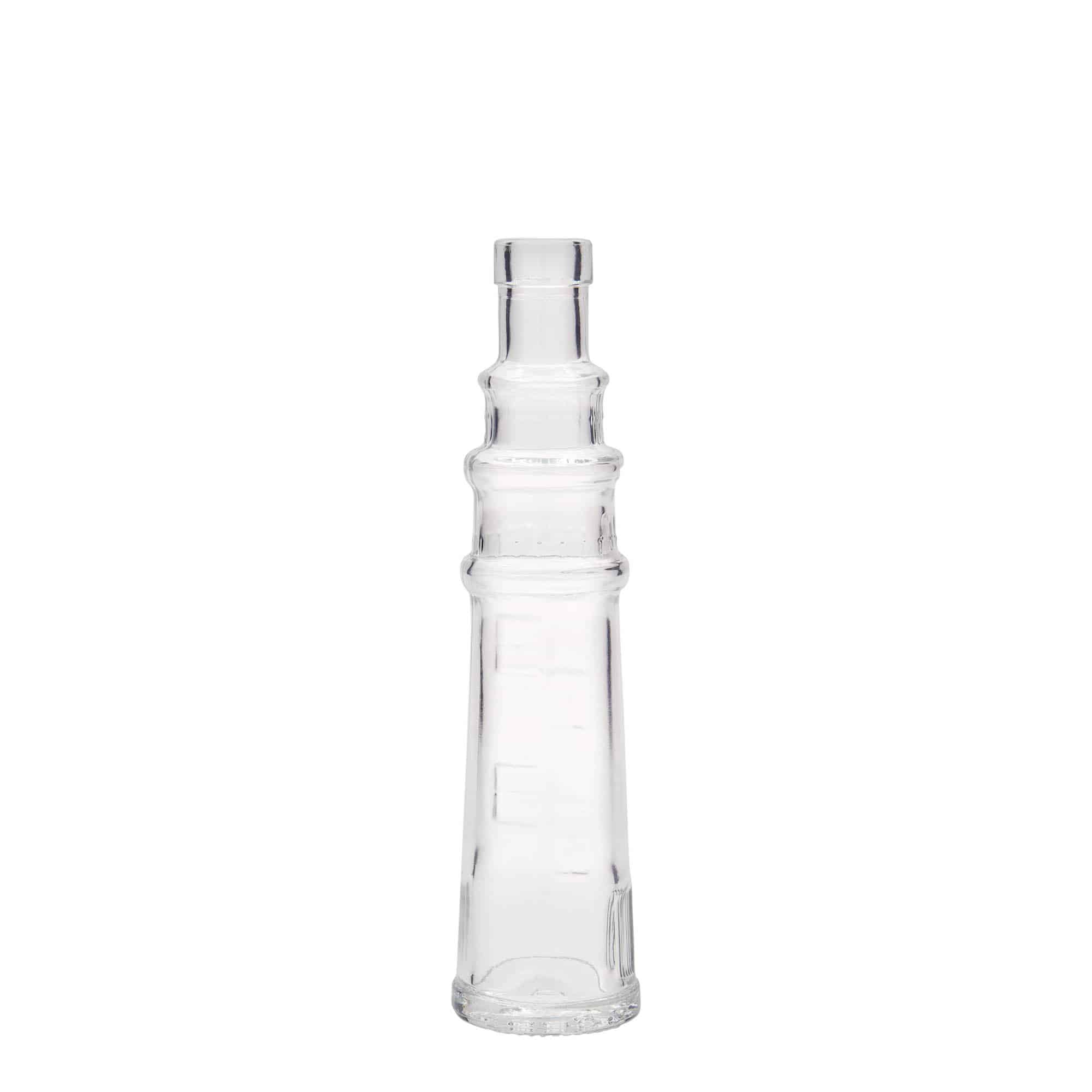 100 ml sklenená fľaša 'Leuchtturm', hrdlo: korok 100 ml sklenená fľaša 'Leuchtturm', hrdlo: korok