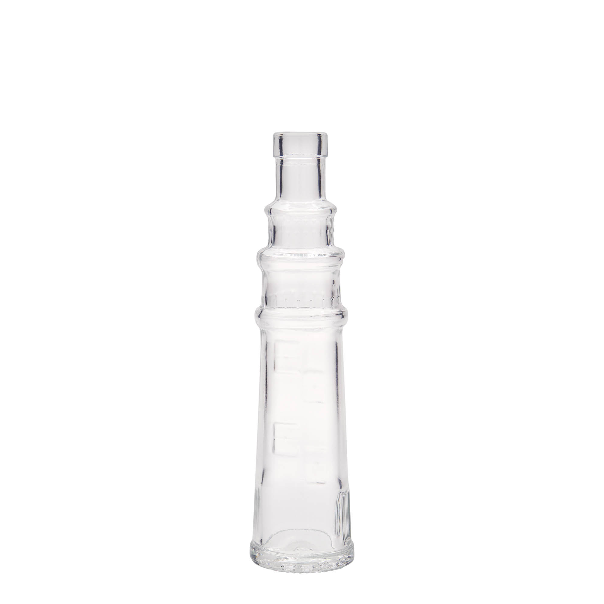 100 ml sklenená fľaša 'Leuchtturm', hrdlo: korok 100 ml sklenená fľaša 'Leuchtturm', hrdlo: korok