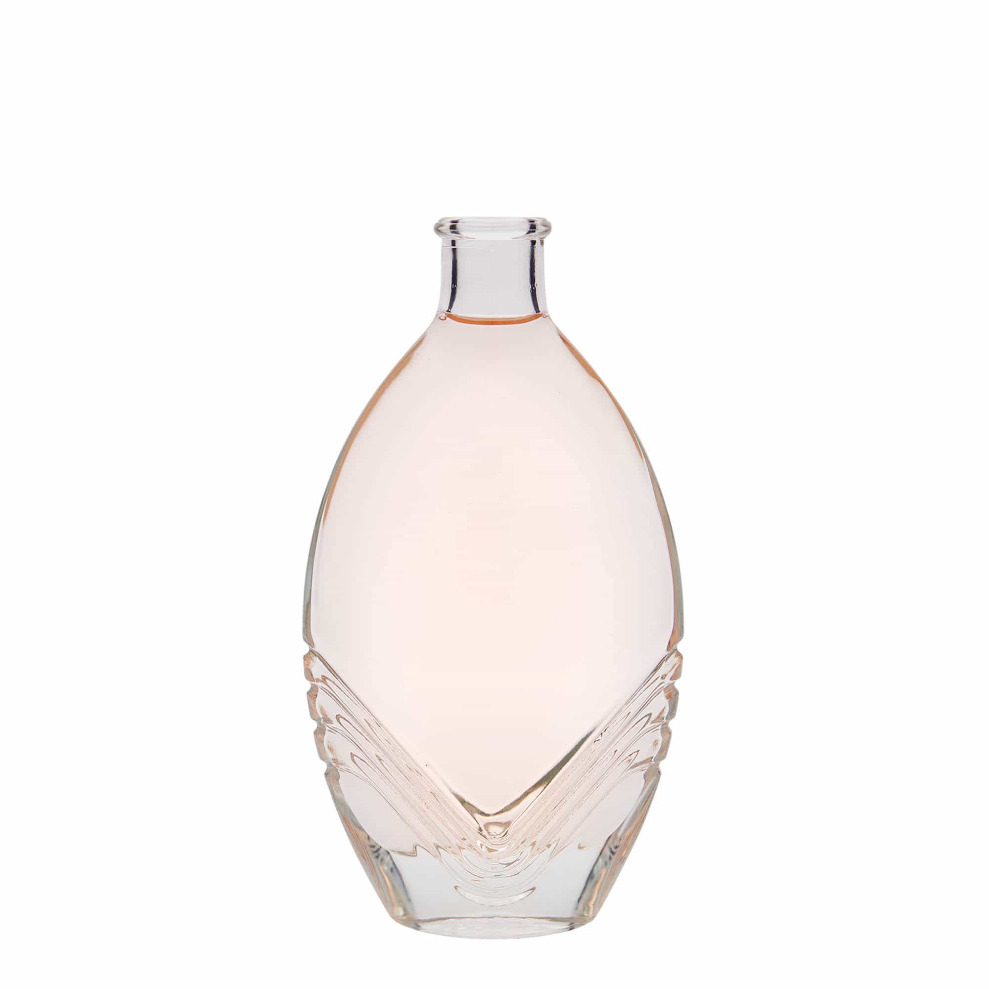 200 ml sklená fľaša „Florence“, oválna, hrdlo: korok