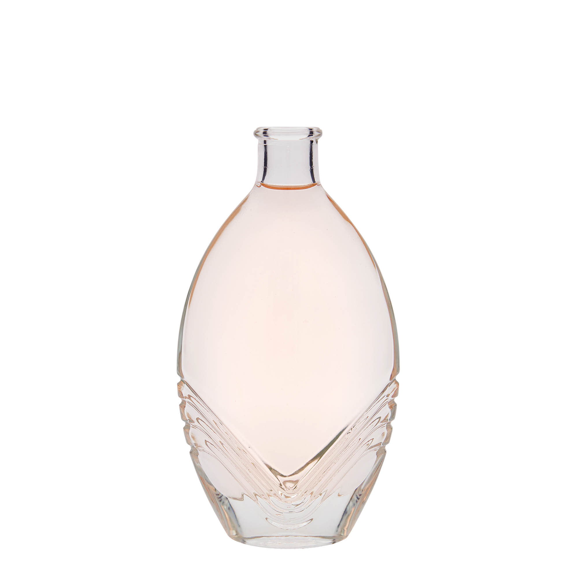 200 ml sklenená fľaša 'Florence', oválna, hrdlo: korkové