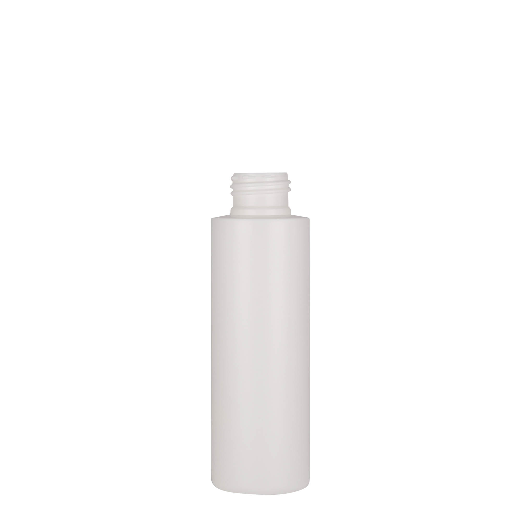 100 ml plastová fľaša 'Pipe', HDPE, biela, hrdlo: 24/410