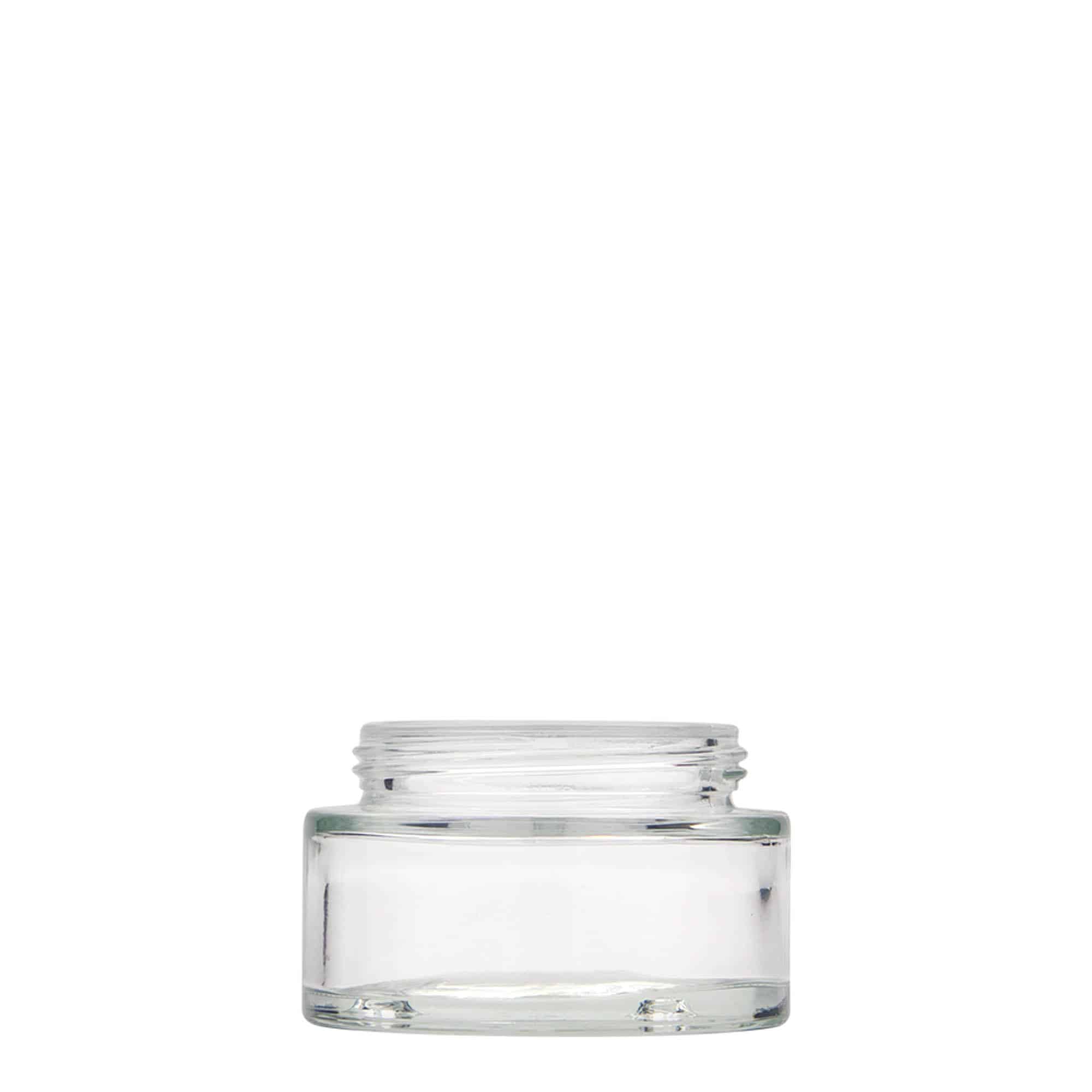 50 ml téglik „Clear Edition“, sklený, hrdlo: skrutkovací uzáver 50 ml téglik „Clear Edition“, sklený, hrdlo: skrutkovací uzáver