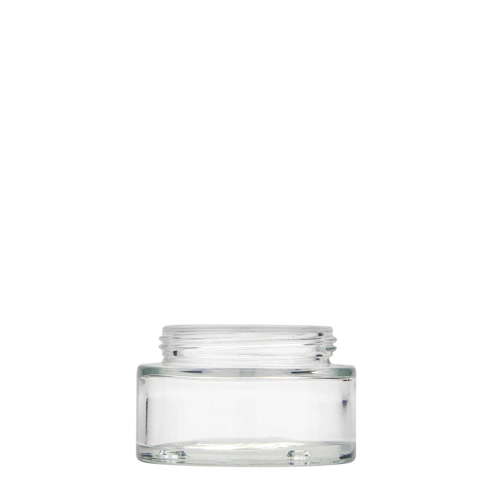 50 ml téglik 'Clear Edition', sklo, hrdlo: závitové viečko 50 ml téglik 'Clear Edition', sklo, hrdlo: závitové viečko