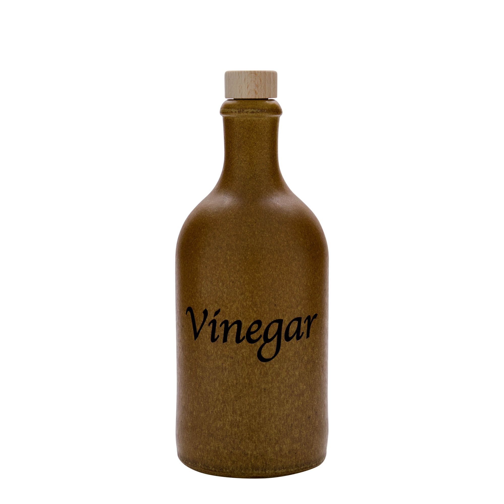 500 ml keramický džbán, motív: ocot, kamenina, hnedo-kryštálový, hrdlo: korkové