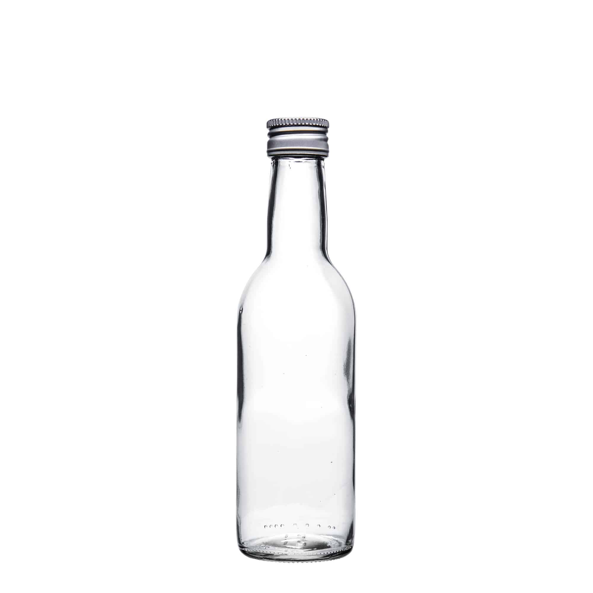 250 ml sklená fľaša „Bordeaux“, hrdlo: PP 28