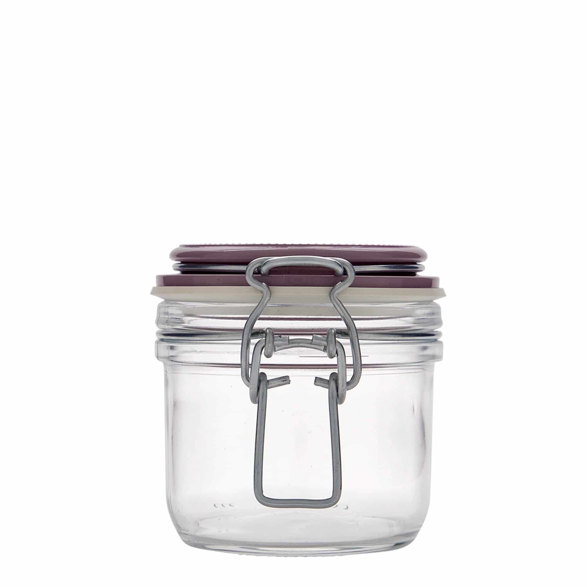 200 ml pohár so strmeňovým uzáverom „Fido“, fialová farba, hrdlo: strmeňový uzáver 200 ml pohár so strmeňovým uzáverom „Fido“, fialová farba, hrdlo: strmeňový uzáver