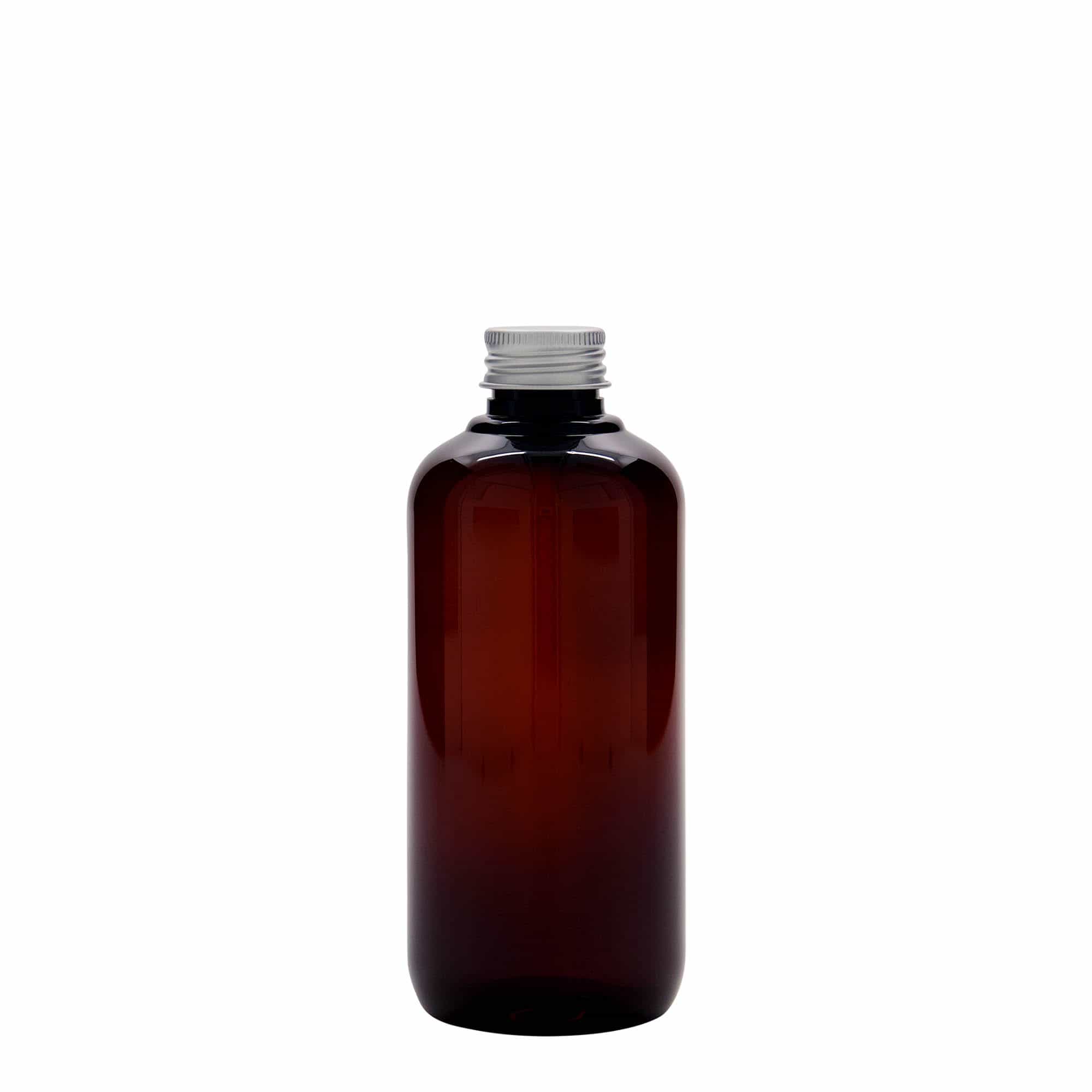 250 ml recyklovaná plastová fľaša „Victor“s Best“, PCR, hnedá farba, hrdlo: GPI 24/410
