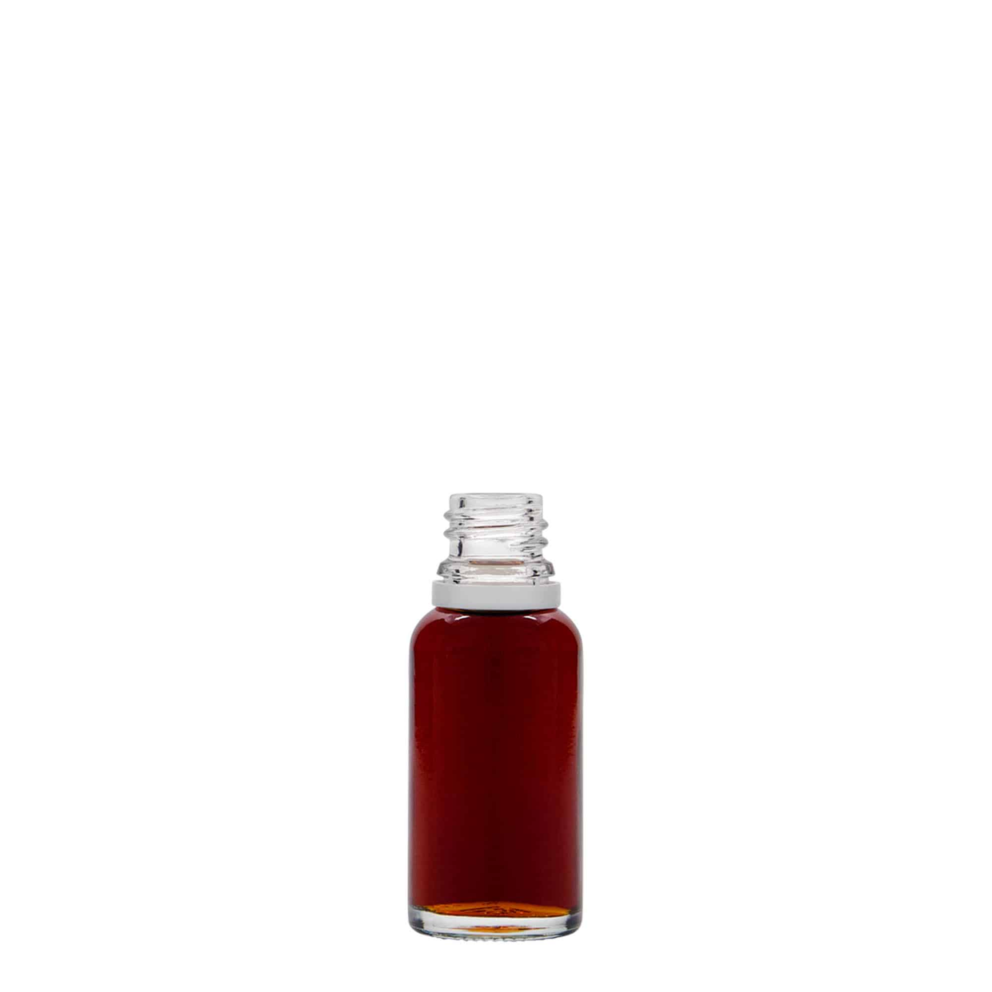20 ml lekárska fľaša, sklo, hrdlo: DIN 18 20 ml lekárska fľaša, sklo, hrdlo: DIN 18