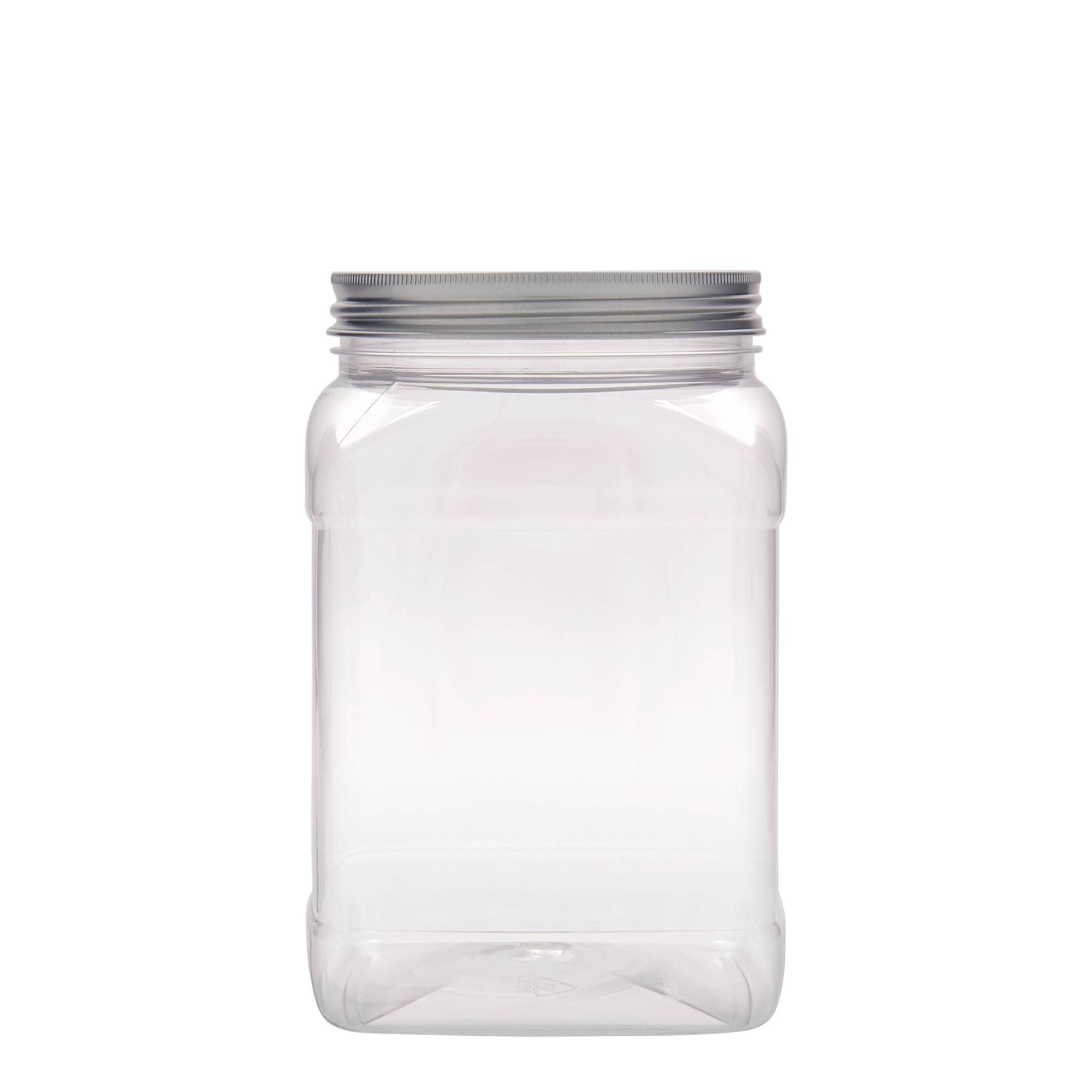 1 500 ml PET dóza „Dana“, štvorcová, plast, hrdlo: 100/400
