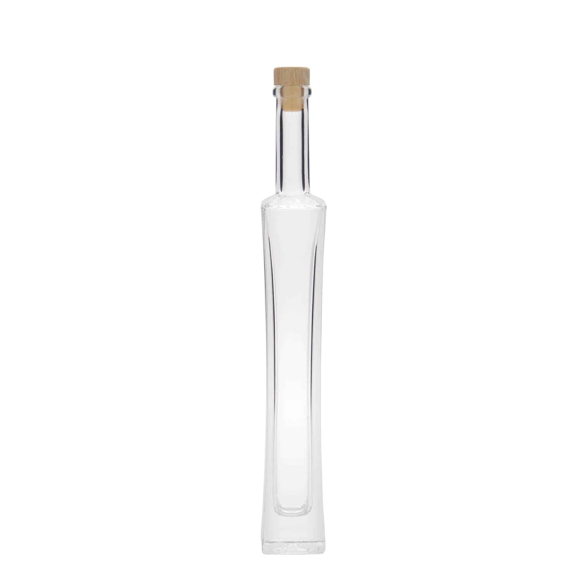 100 ml sklená fľaša „Koko“, štvorcová, hrdlo: korok