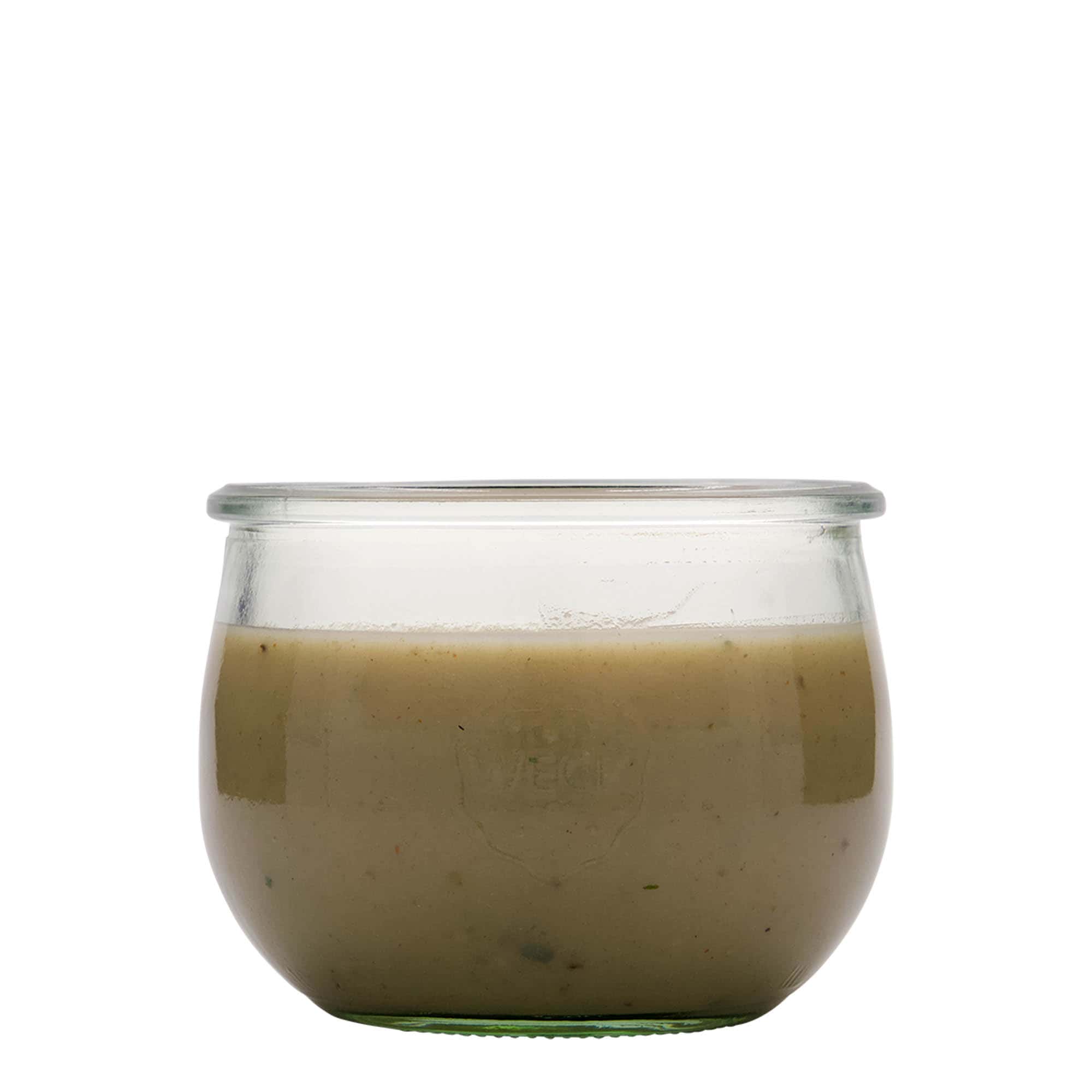 580 ml WECK tulipánový pohár, hrdlo: okrúhly okraj