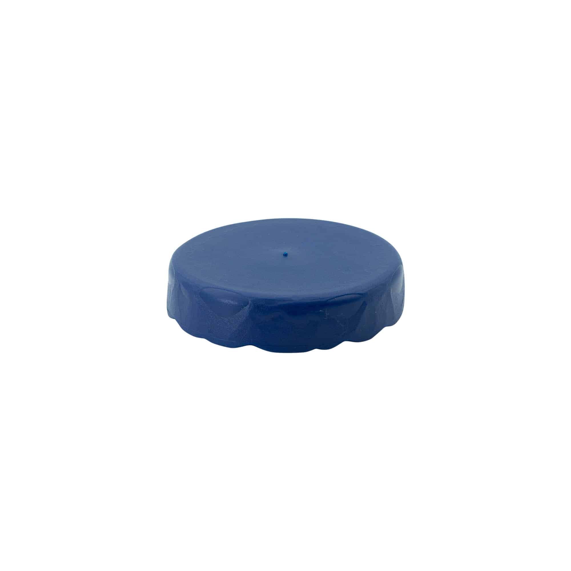 Nasadzovacie veko pre keramický hrniec s úzkym hrdlom, HDPE plast, modrá farba