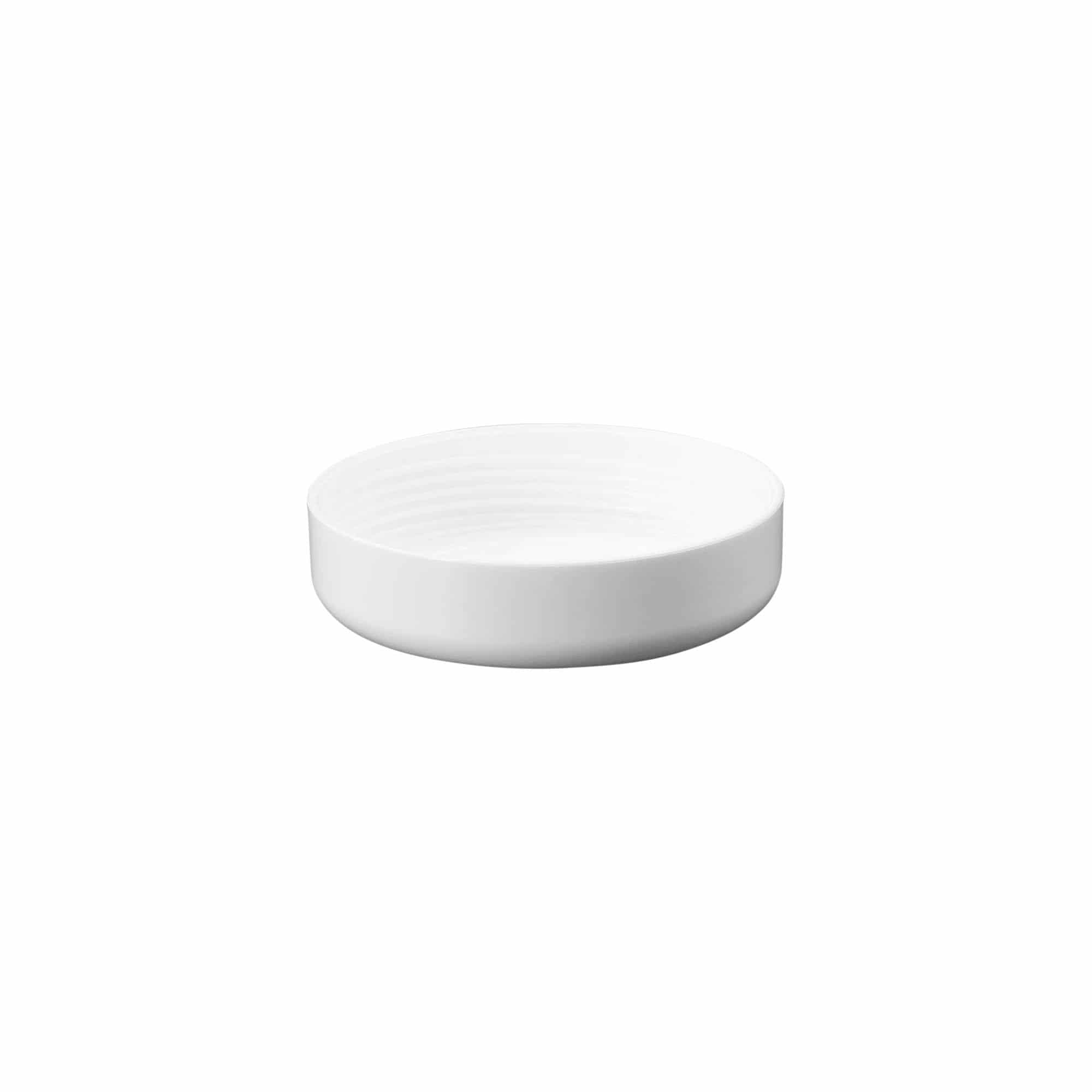 Skrutkovací uzáver pre 100 ml „Bianca“, PP plast, biela farba
