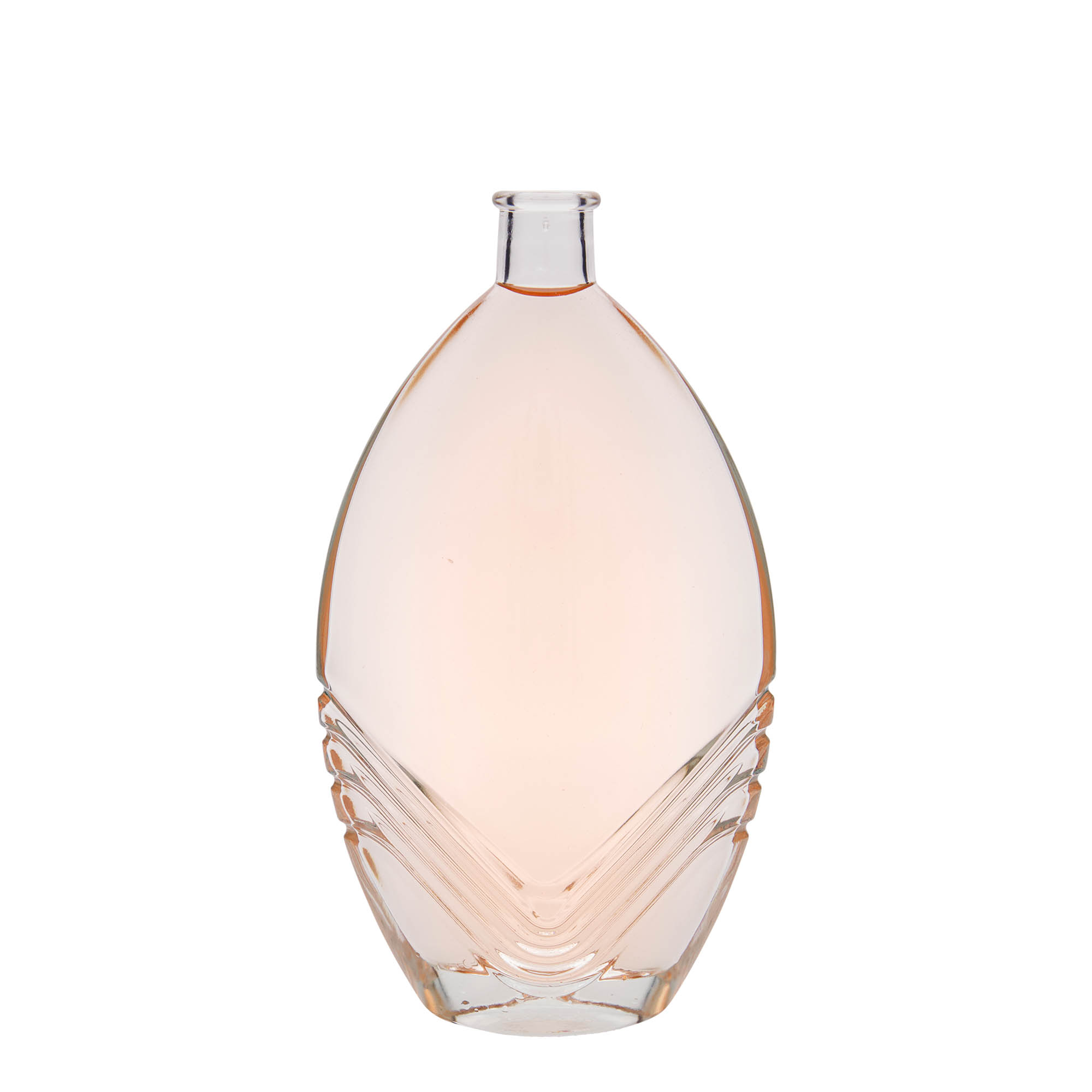 500 ml sklenená fľaša 'Florence', oválna, hrdlo: korkové