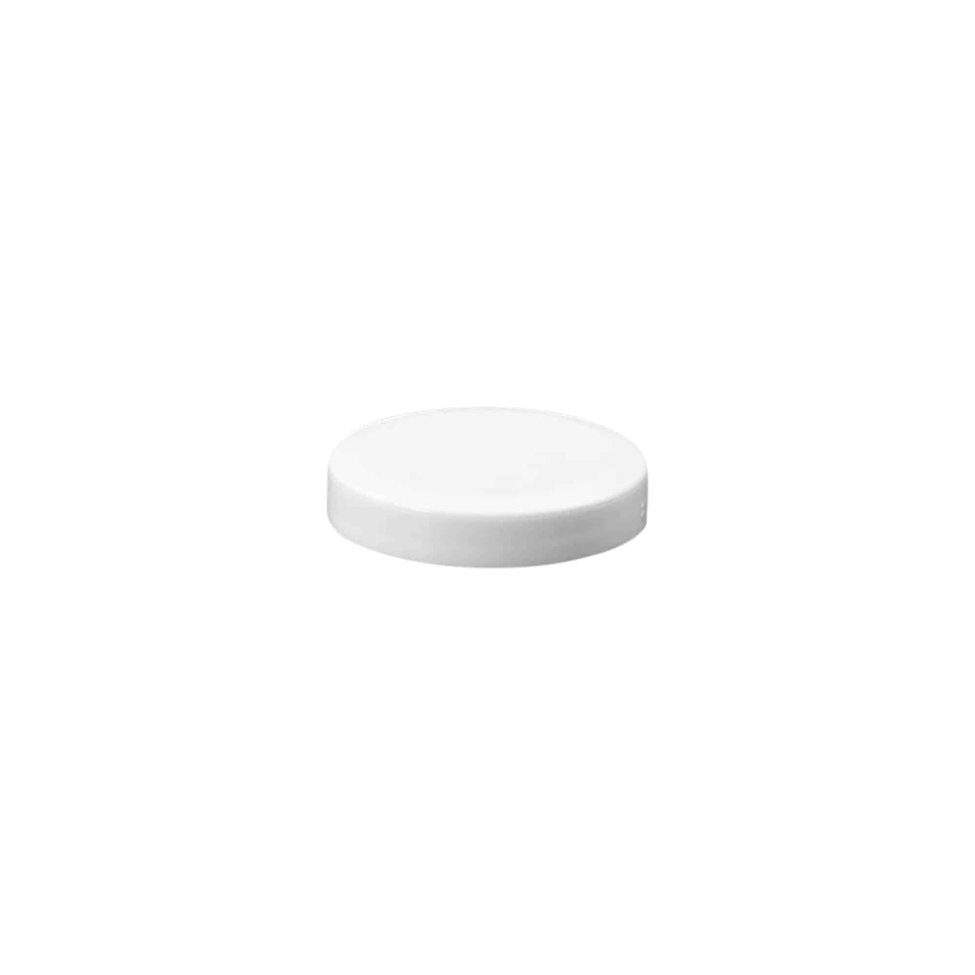 Skrutkovací uzáver „White Line“ 6 ml, PP plast, biela farba