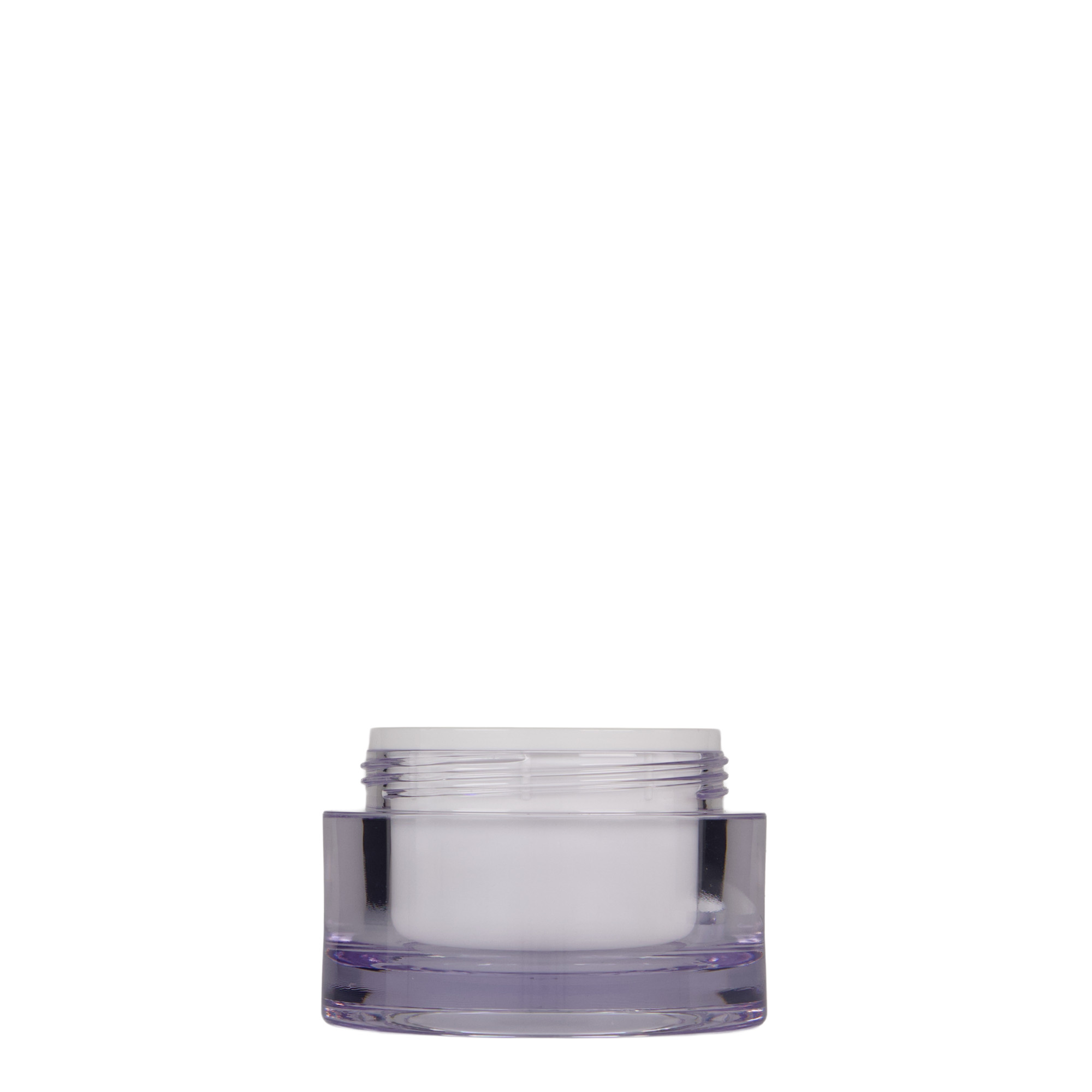 50 ml téglik, SAN-plast, biely, hrdlo: skrutkovací uzáver
