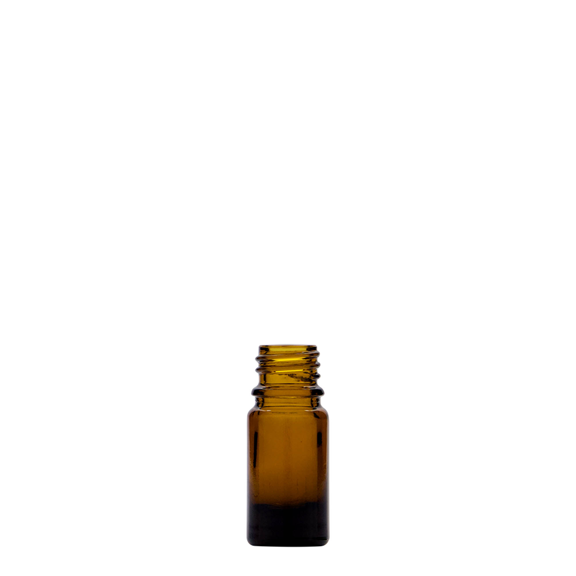 5 ml lekárska fľaša, sklo, hnedá, hrdlo: DIN 18