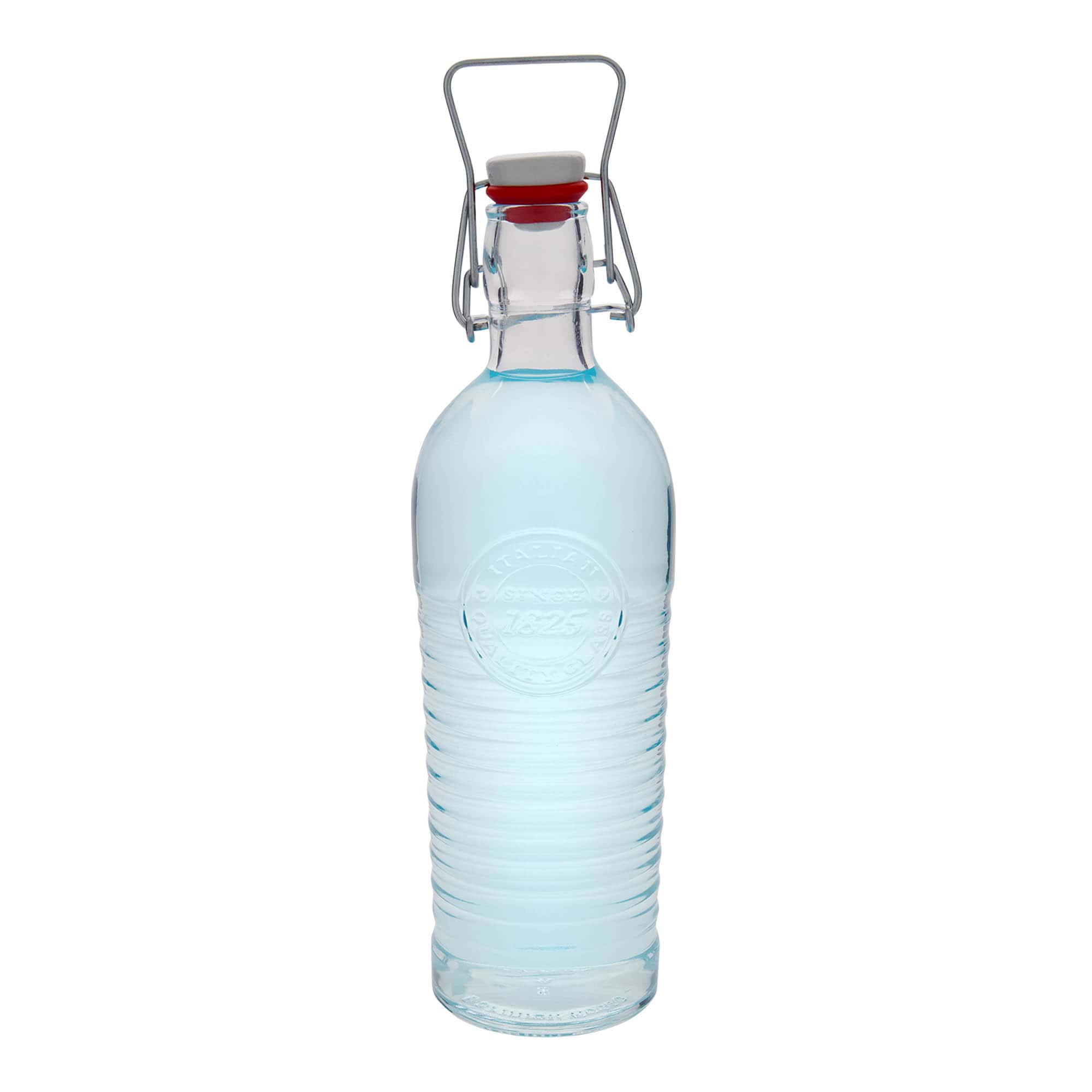1 200 ml sklenená fľaša 'Officina 1825', hrdlo: uzáver s pákou