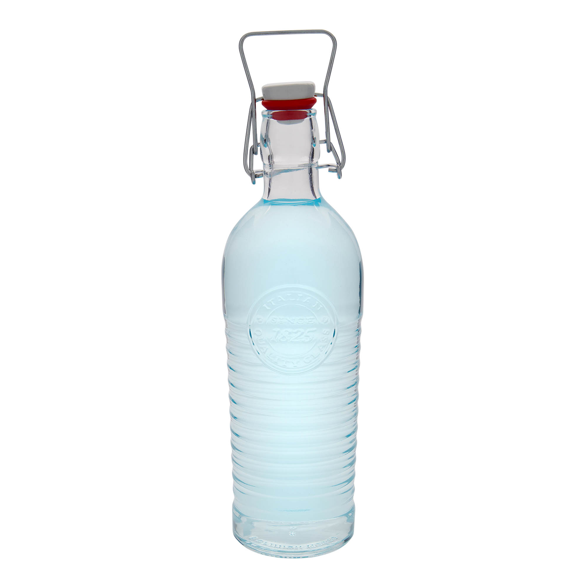 1 200 ml sklenená fľaša 'Officina 1825', hrdlo: uzáver s pákou