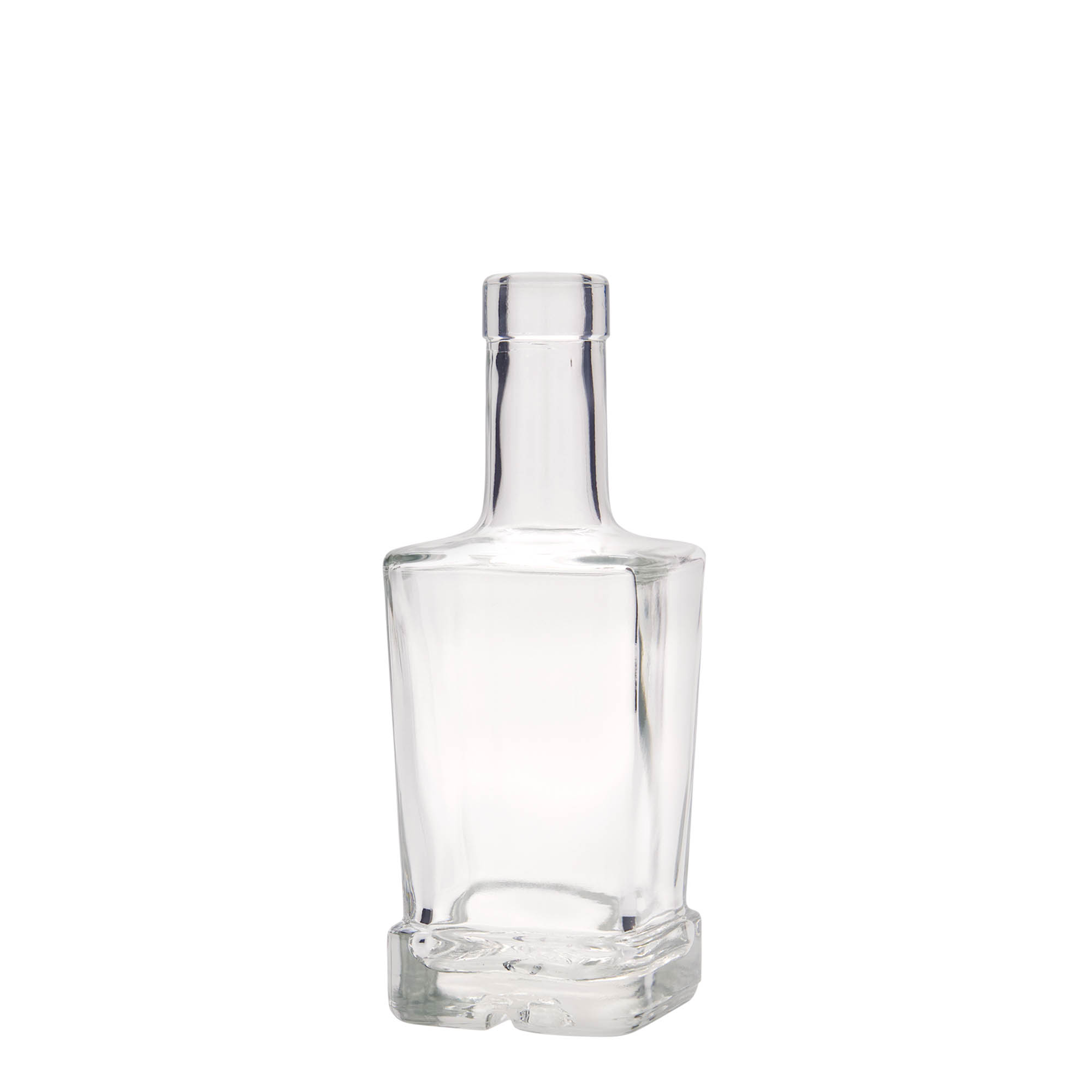 250 ml sklenená fľaša 'Rene', štvorcová, hrdlo: korok