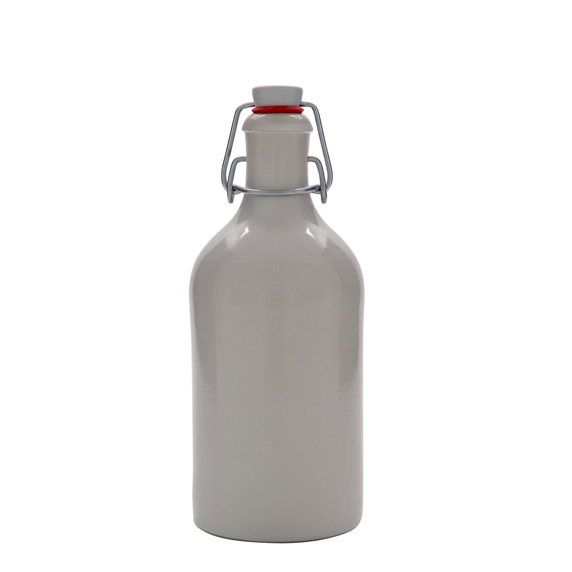 500 ml keramický džbán, kamenina, biely, hrdlo: uzáver s pákou