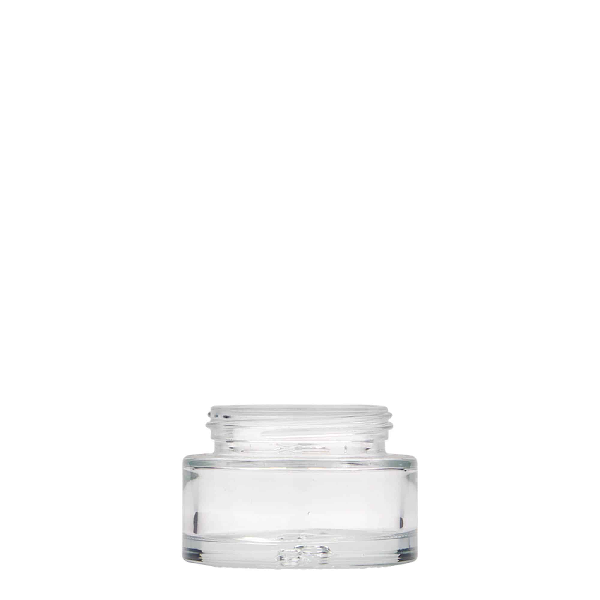 30 ml téglik „Clear Edition“, sklený, hrdlo: skrutkovací uzáver 30 ml téglik „Clear Edition“, sklený, hrdlo: skrutkovací uzáver