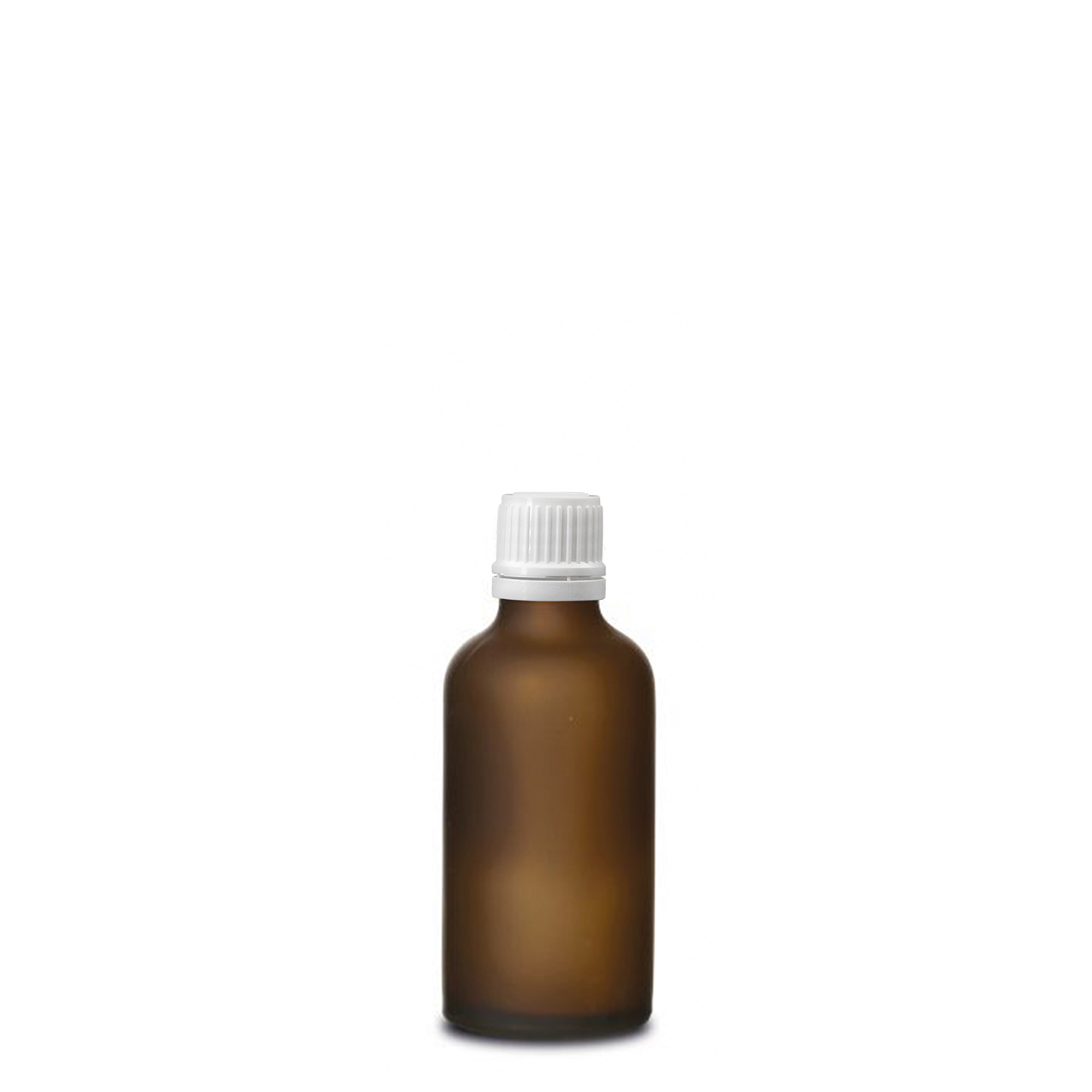 50 ml lekárska fľaša, sklo, hnedé matné, hrdlo: DIN 18