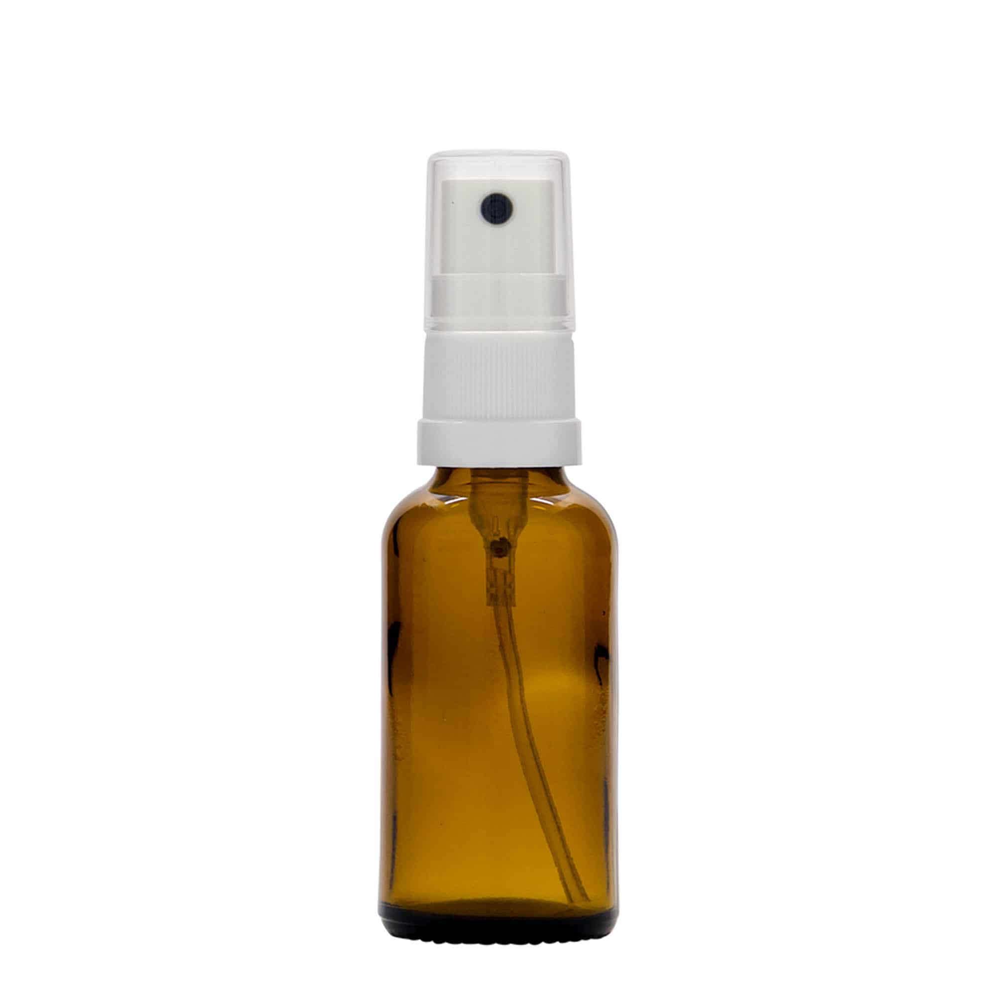 30 ml liekovka s rozprašovačom, sklená, hnedá farba, hrdlo: DIN 18 30 ml liekovka s rozprašovačom, sklená, hnedá farba, hrdlo: DIN 18