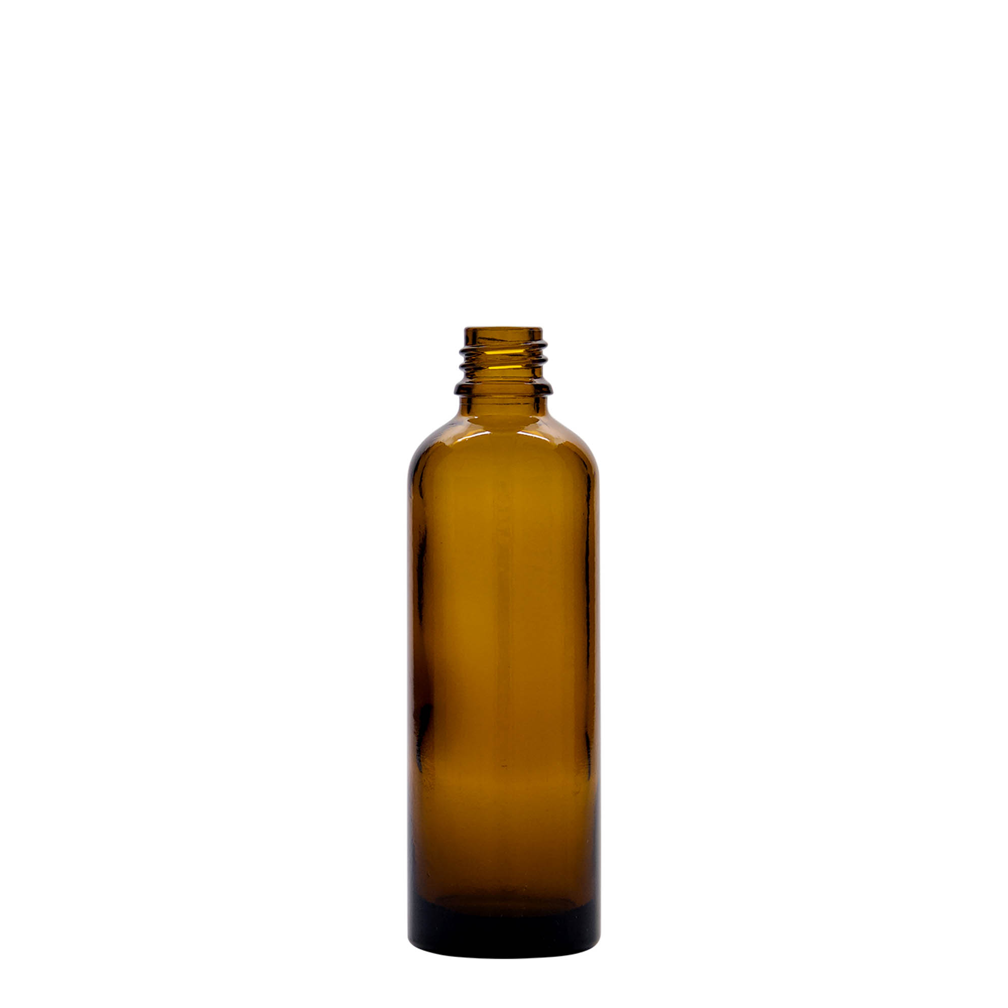75 ml lekárska fľaša, sklo, hnedá, hrdlo: DIN 18 75 ml lekárska fľaša, sklo, hnedá, hrdlo: DIN 18