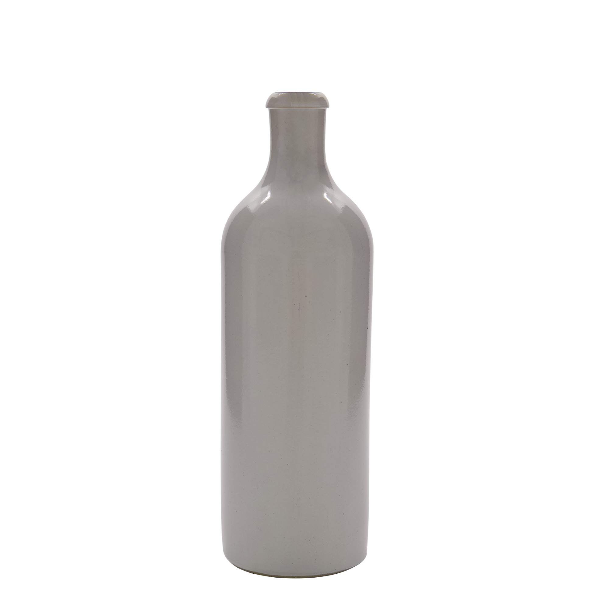 750 ml keramický džbán, kamenina, biely, hrdlo: uzáver s pákou
