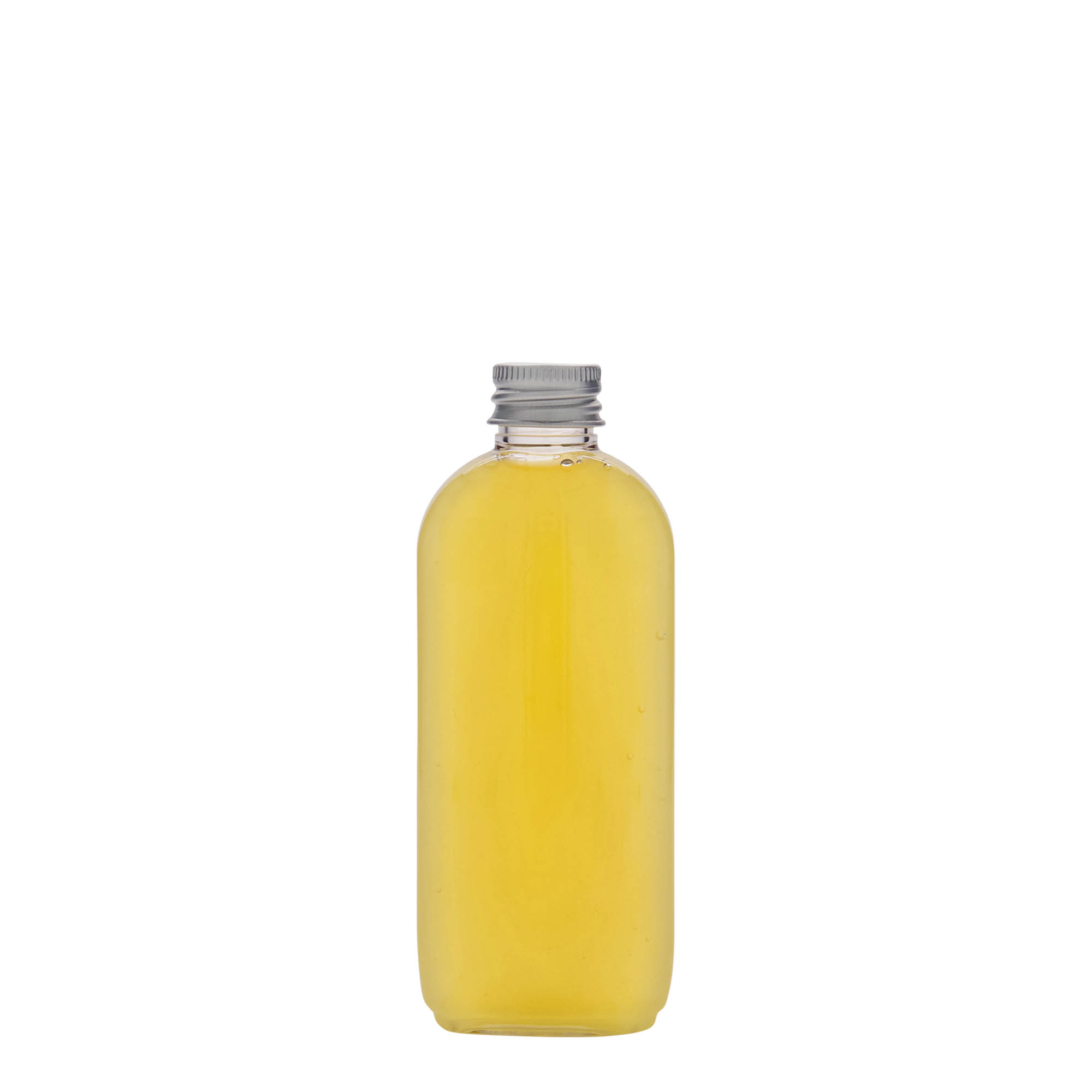100 ml PET fľaša 'Iris', oválna, plast, hrdlo: 20/410